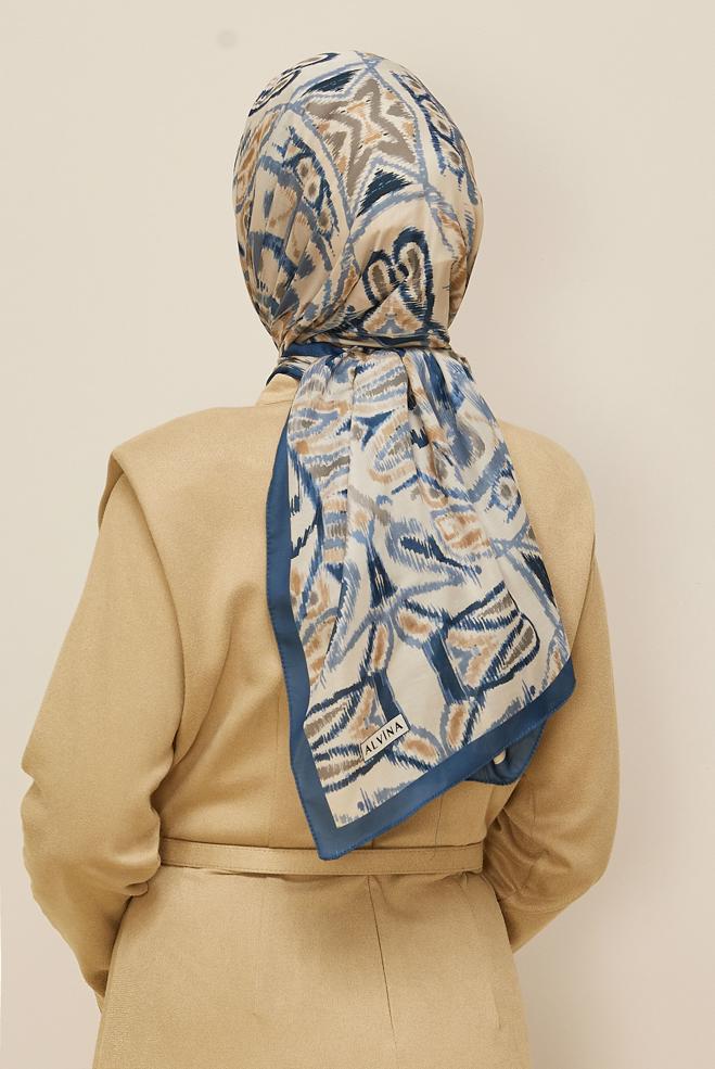 Vêtements hijab BLEU MARINE 10866-1 ALVİNA SOFT ŞAL(HNM) - ALVİNA