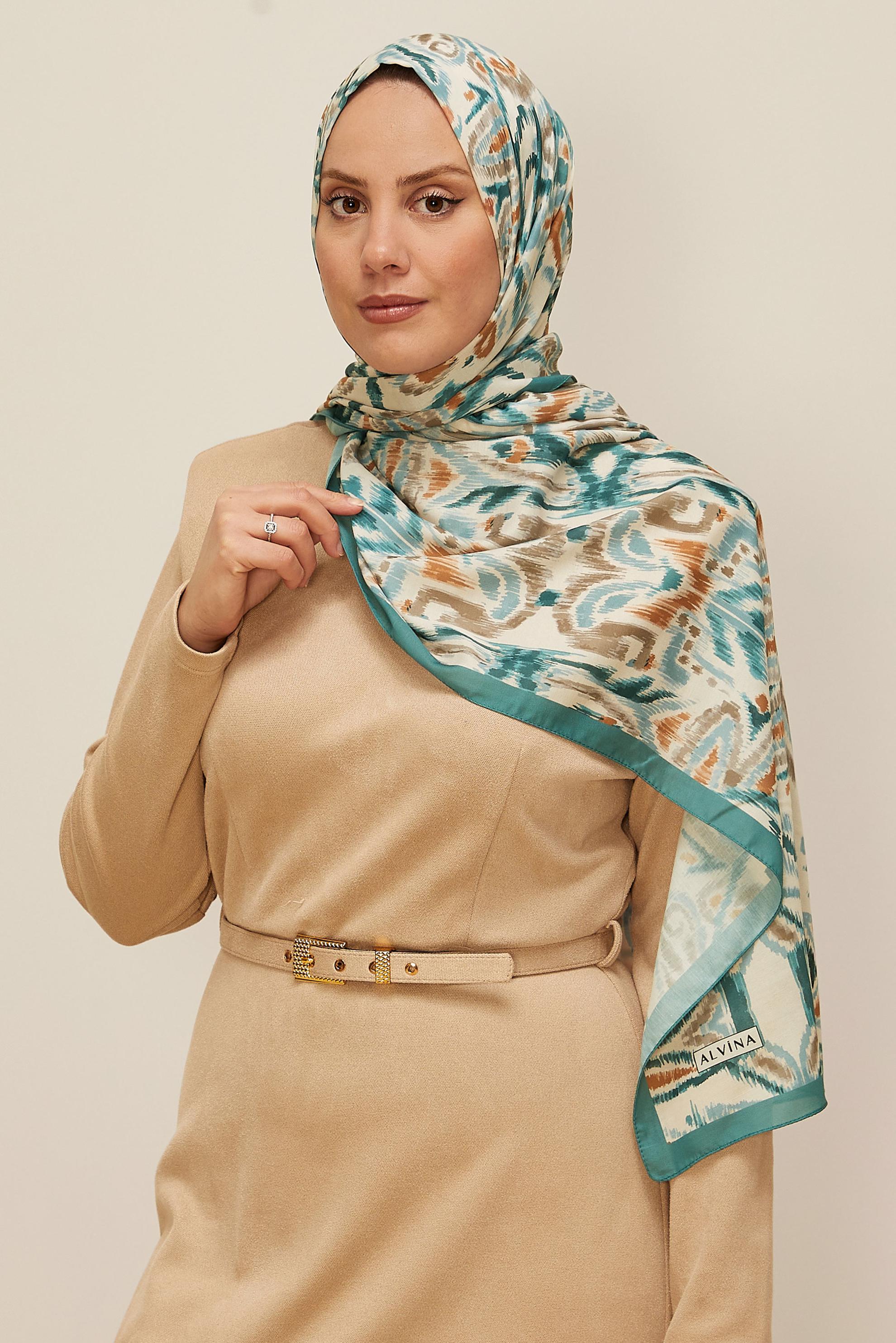 Tesettür giyim MAVİ ALVİNA SOFT ŞAL 10866-1