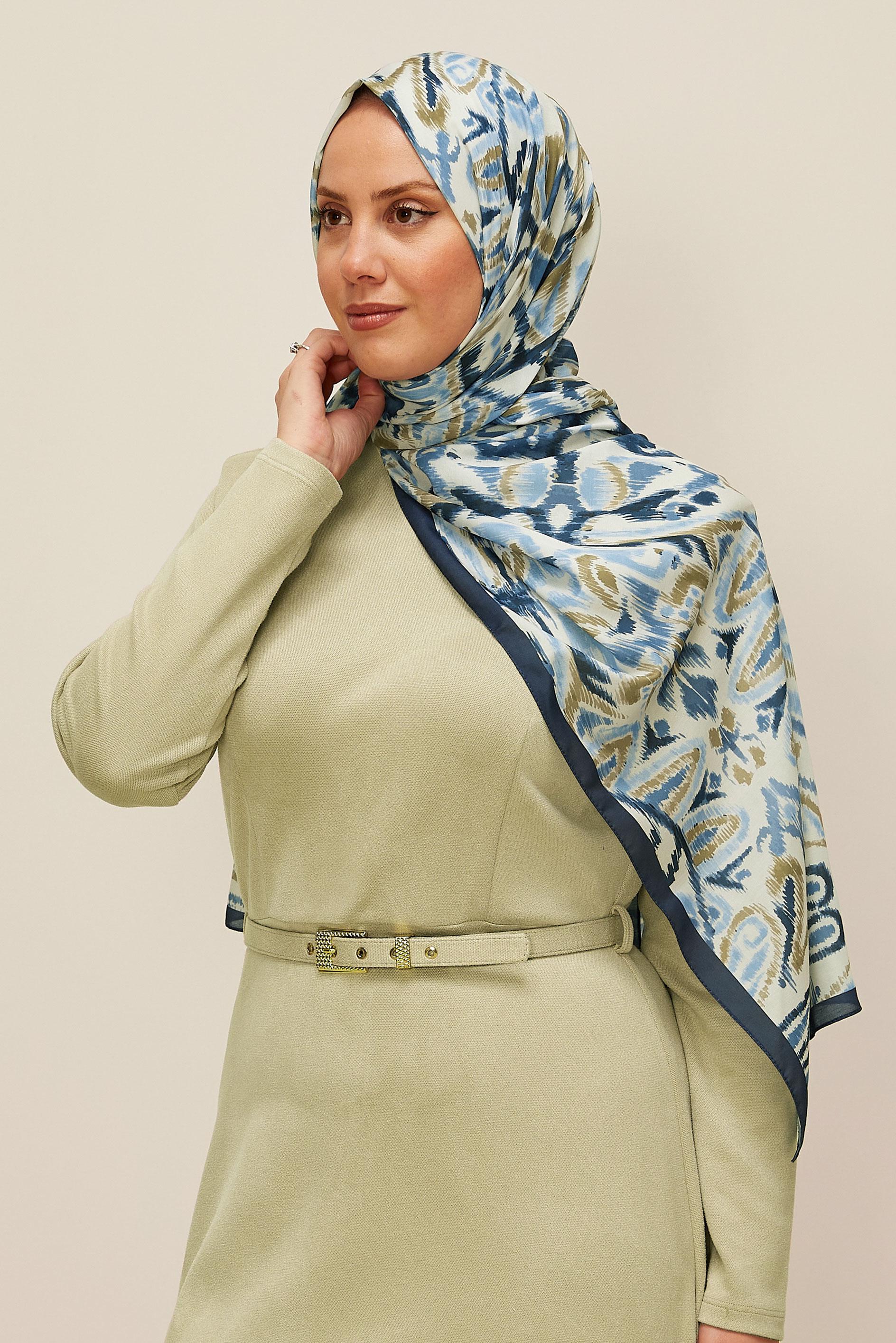 Tesettür giyim LACİVERT ALVİNA SOFT ŞAL 10866-1