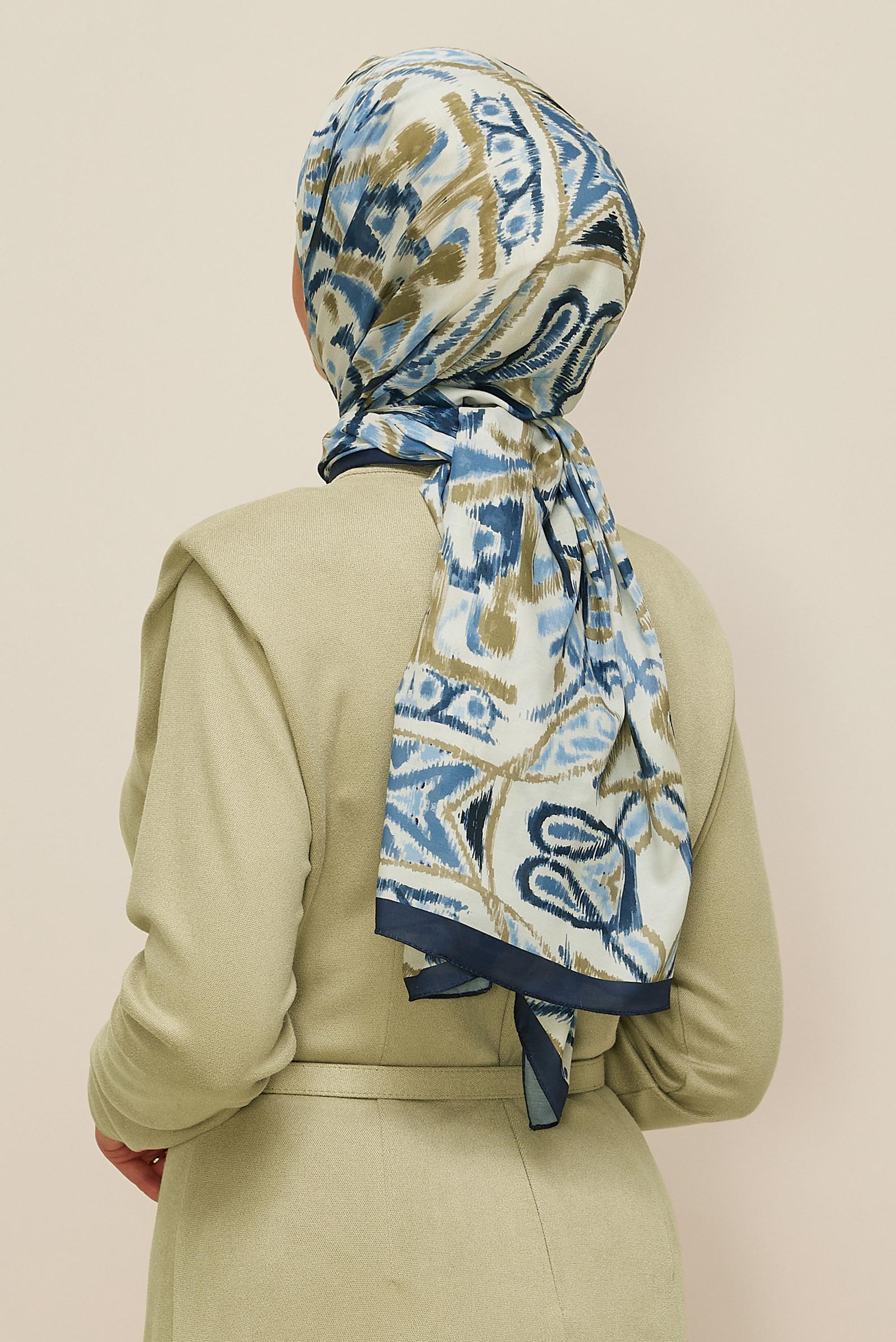 Tesettür giyim LACİVERT ALVİNA SOFT ŞAL 10866-1