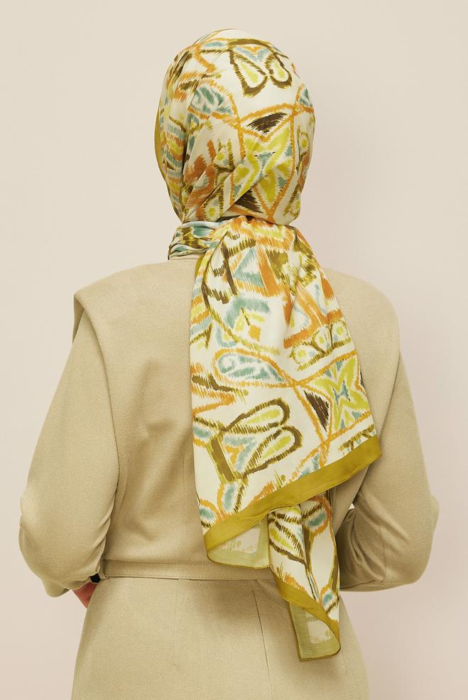 Vêtements hijab VERT 10866-1 ALVİNA SOFT ŞAL(HNM) - ALVİNA