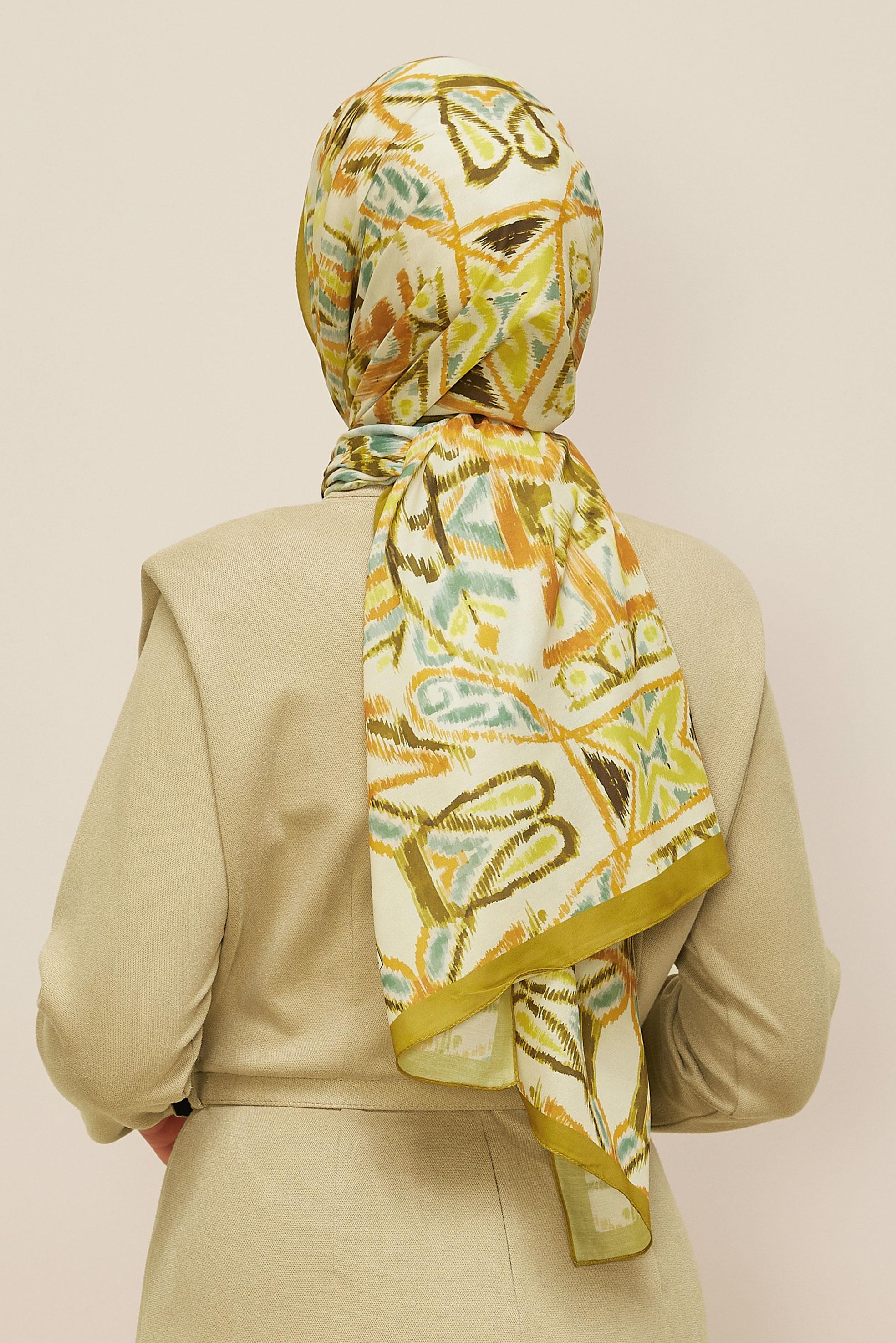 Vêtements hijab VERT 10866-1 ALVİNA SOFT ŞAL(HNM)