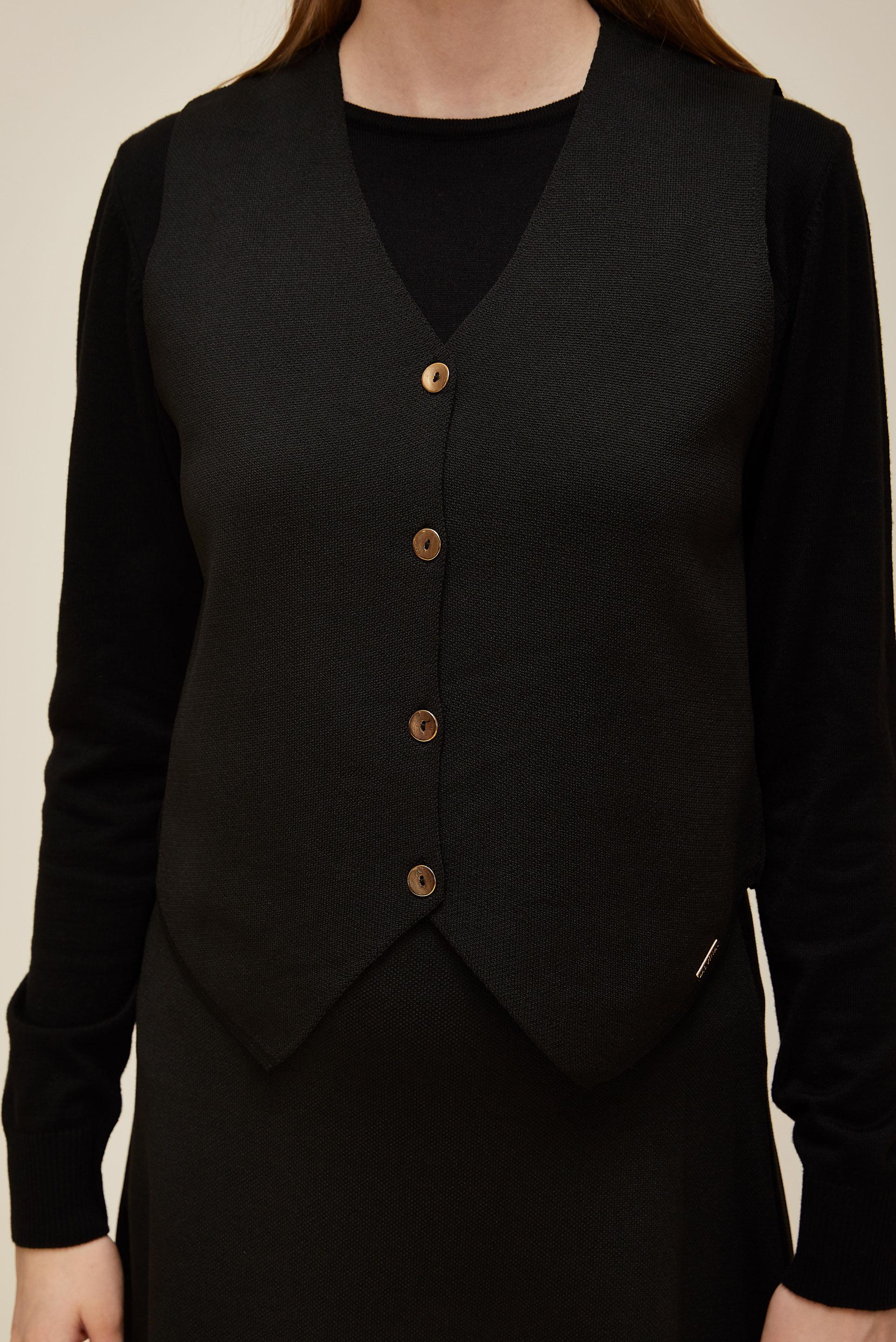 Vêtements hijab NOIR ENSEMBLE JUPE EN MAILLE 45861