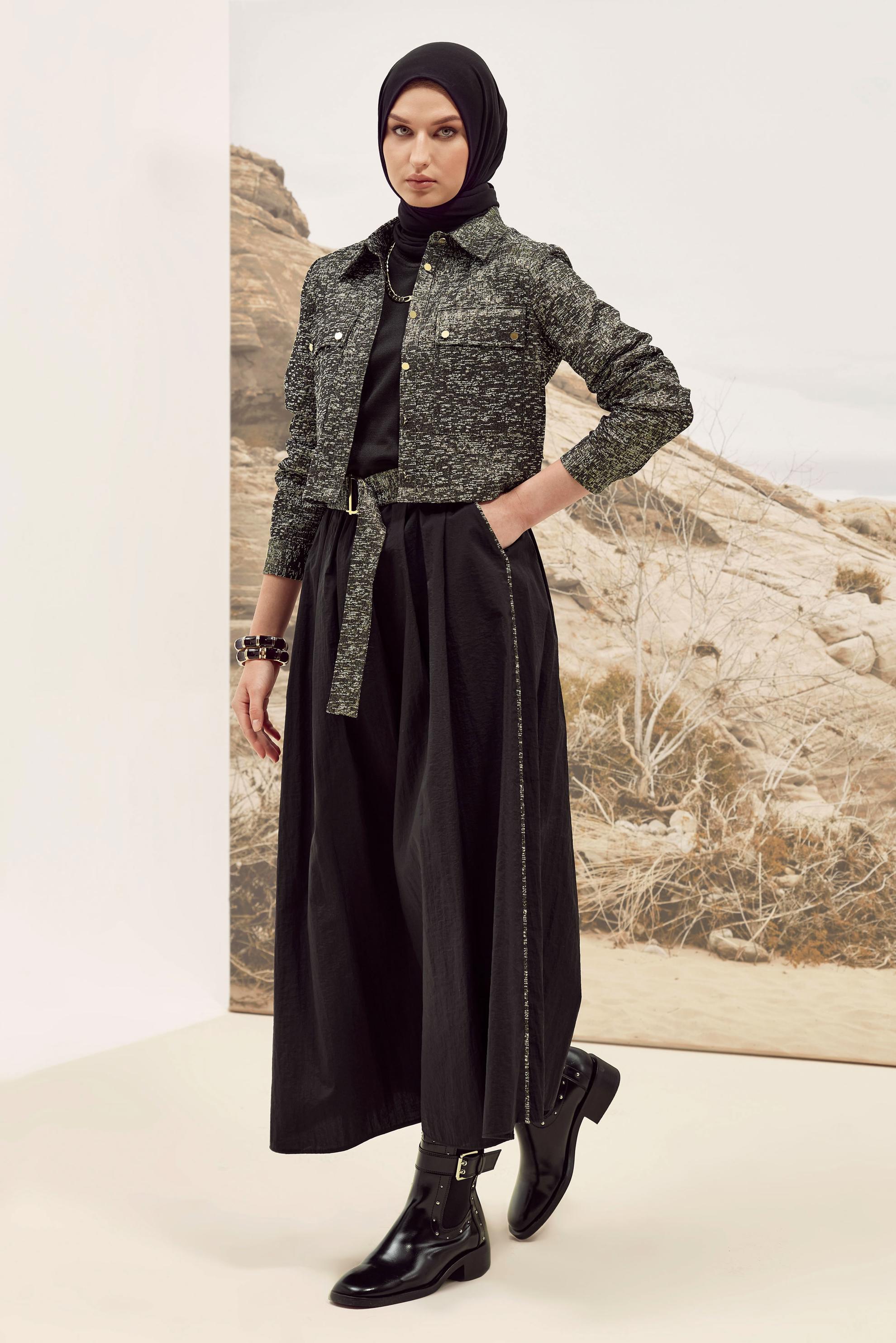 Vêtements hijab OR COSTUME À JUPE JACQUARD 45935