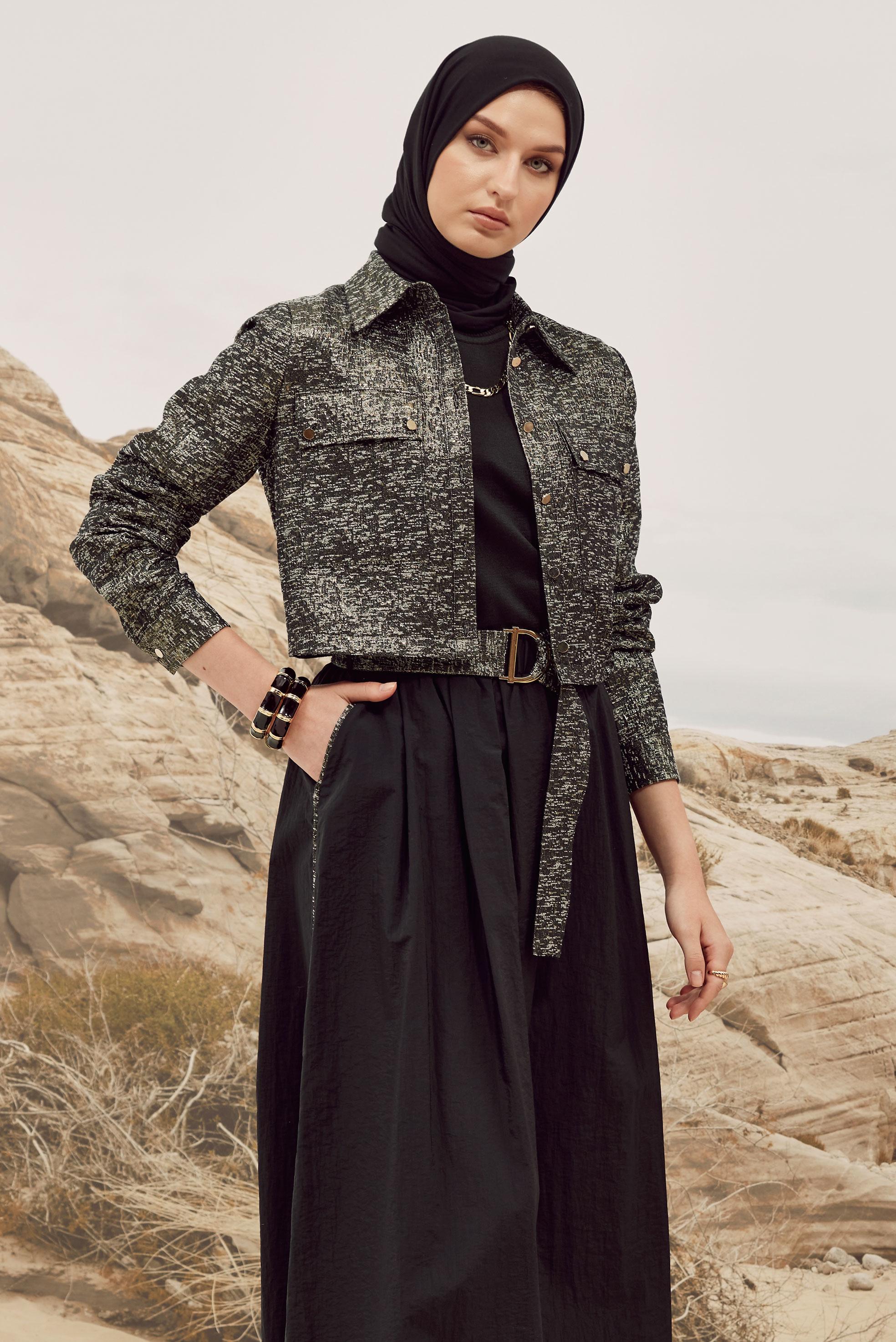 Vêtements hijab OR COSTUME À JUPE JACQUARD 45935