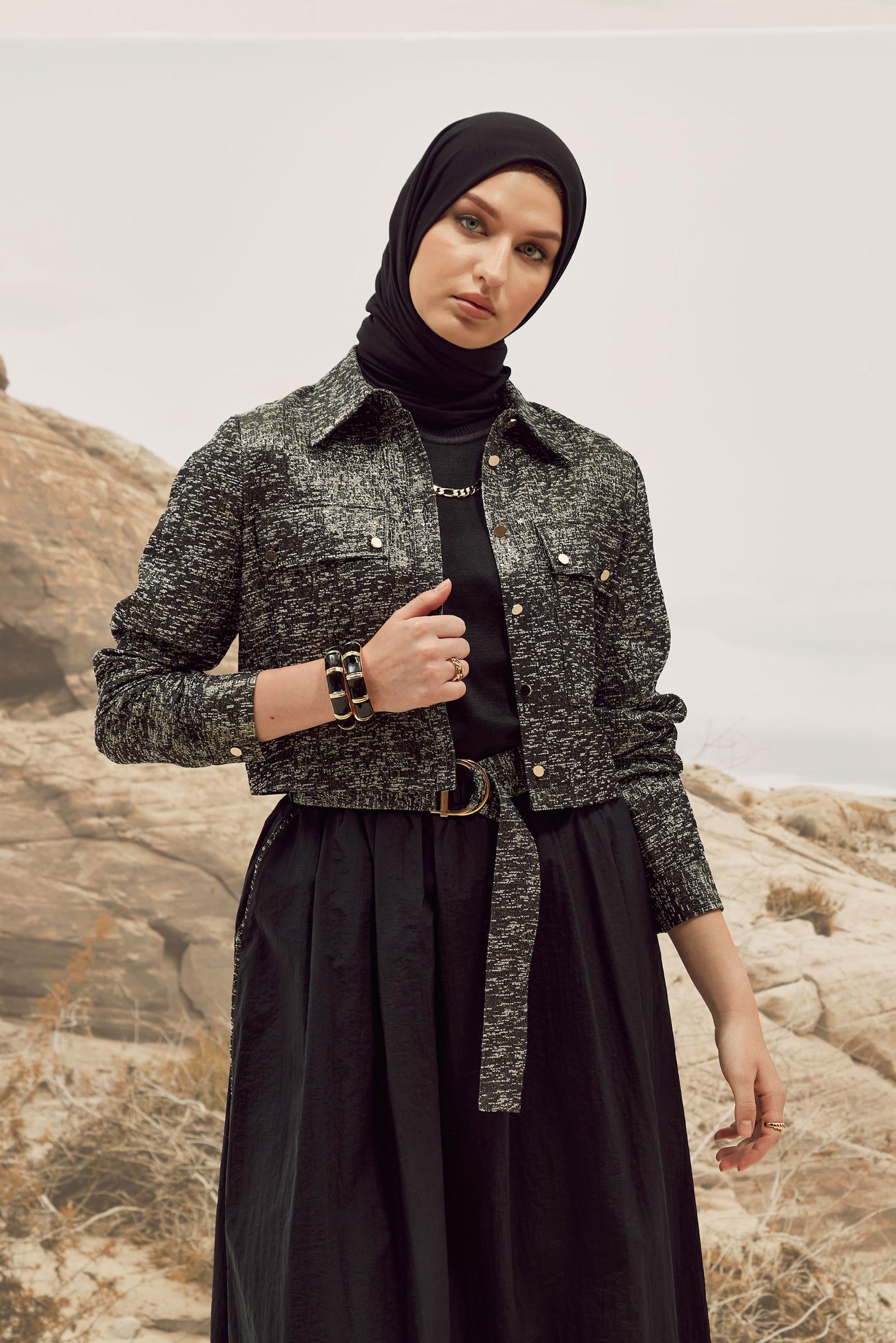 Vêtements hijab OR COSTUME À JUPE JACQUARD 45935