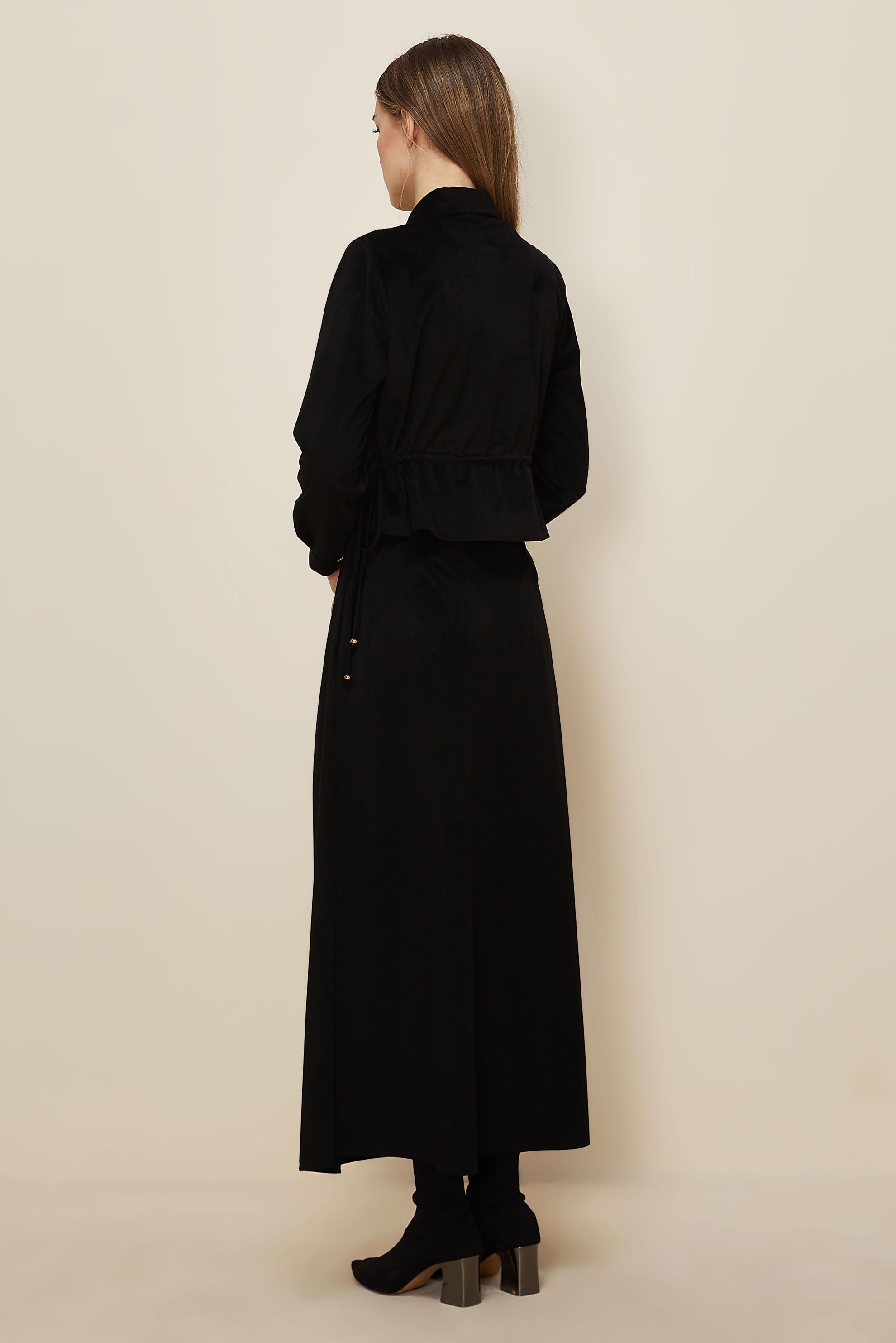 Hijab clothing BLACK SHIRT COLLAR SKIRTED SUIT 46237