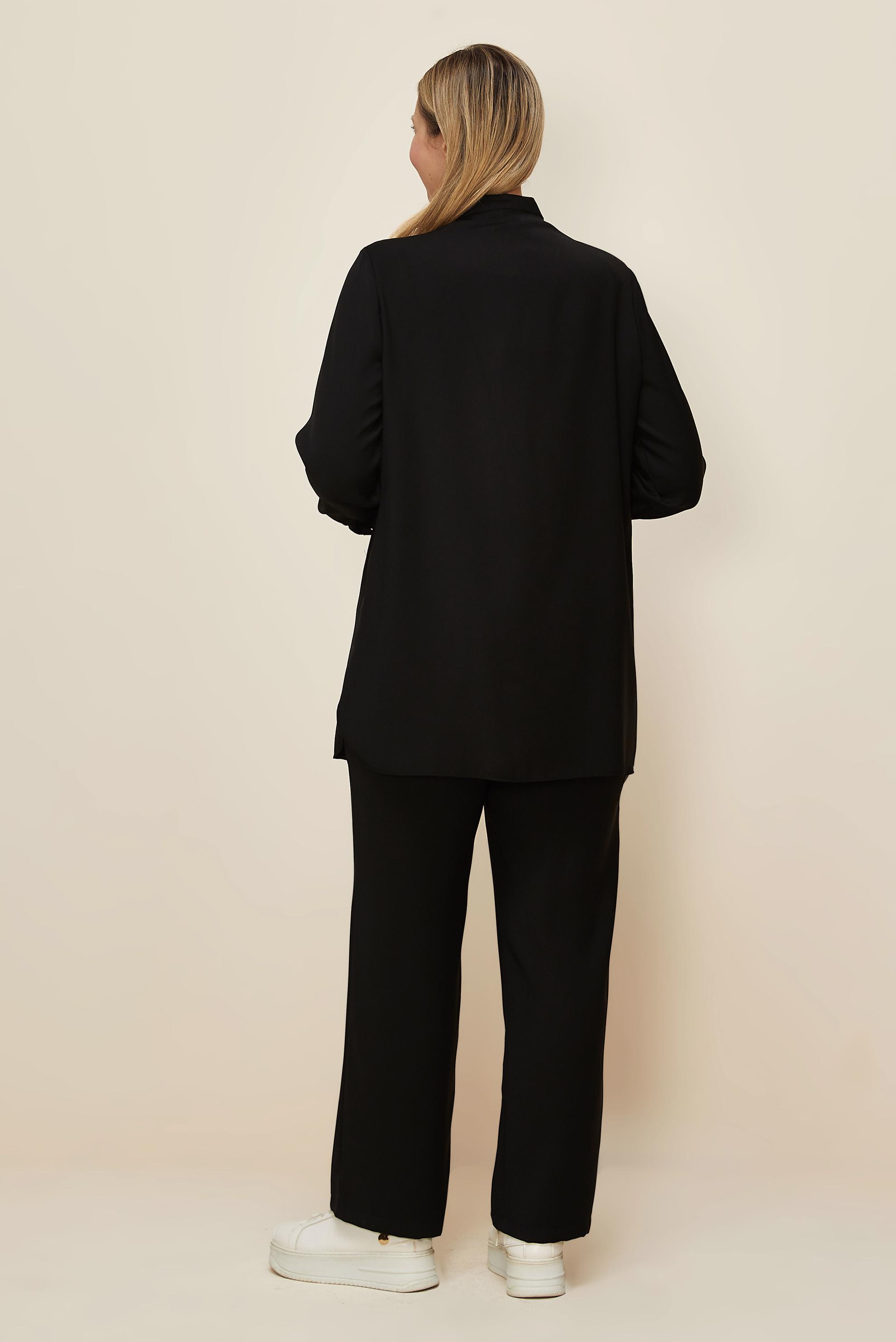 Hijab clothing BLACK PLUS SIZE PANTSUIT 20869