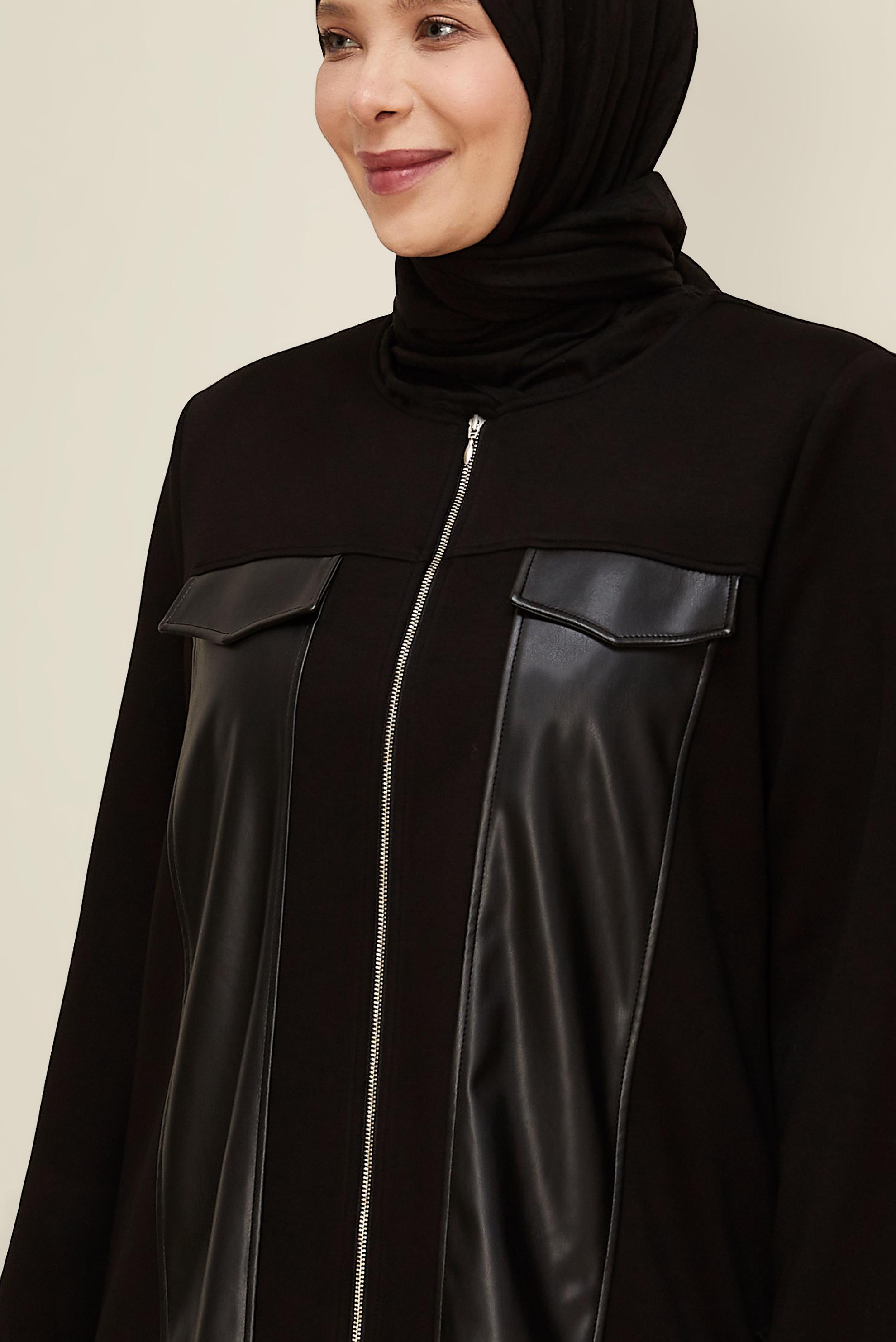 Vêtements hijab NOIR ENSEMBLE PANTALON GRANDE TAILLE 20872