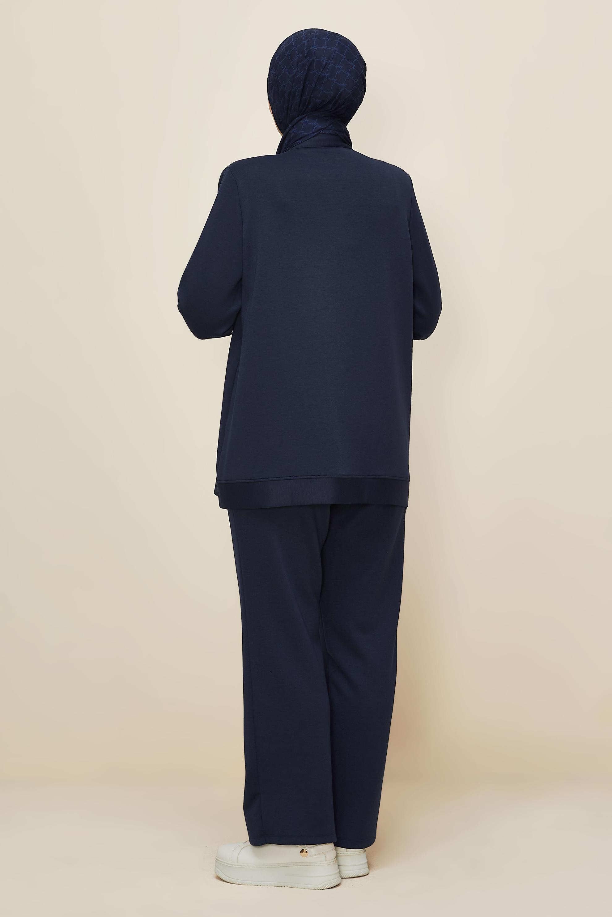 Hijab clothing NAVY BLUE PLUS SIZE PANTSUIT 20873