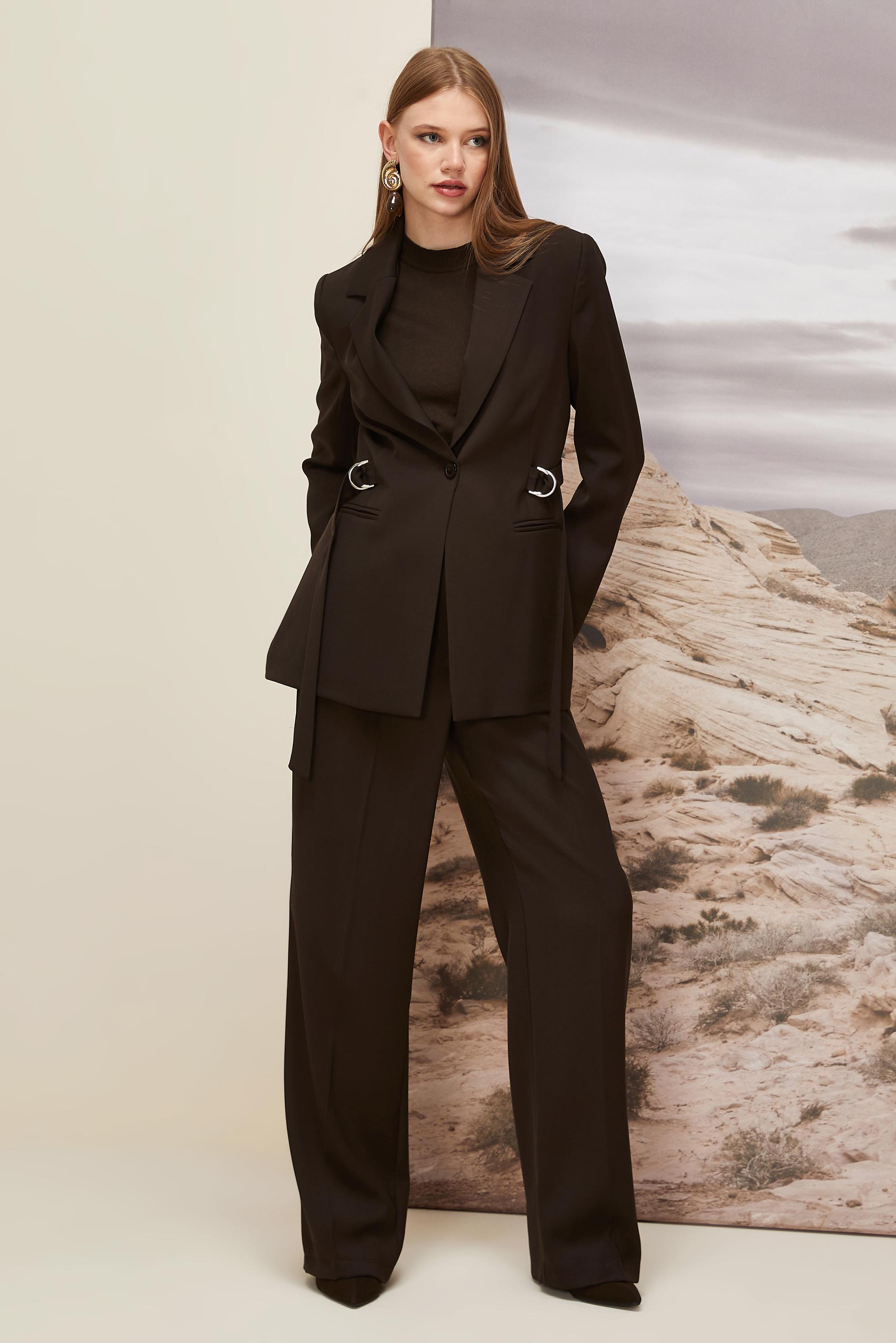 Vêtements hijab BRUN COSTUME PANTALON CEINTURE 30541