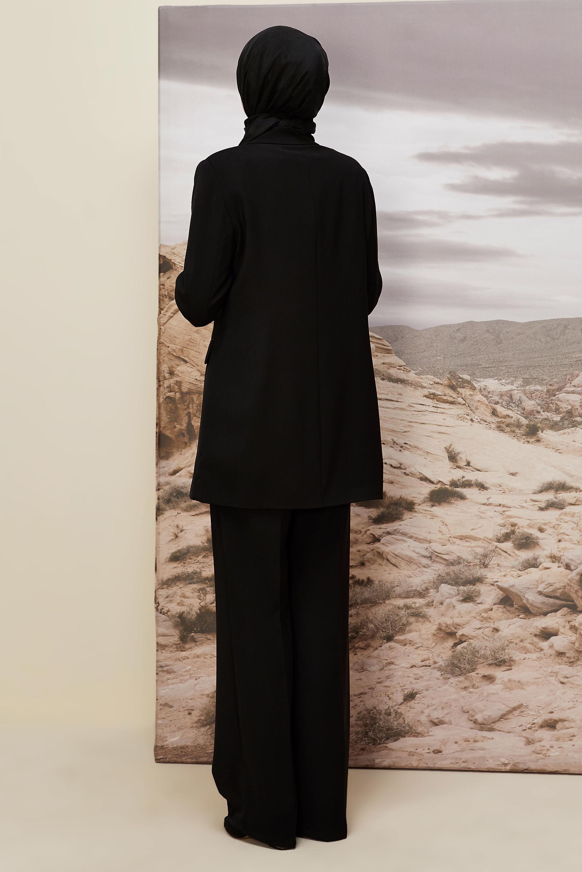 Vêtements hijab NOIR ENSEMBLE PANTALON CROISÉ 30543