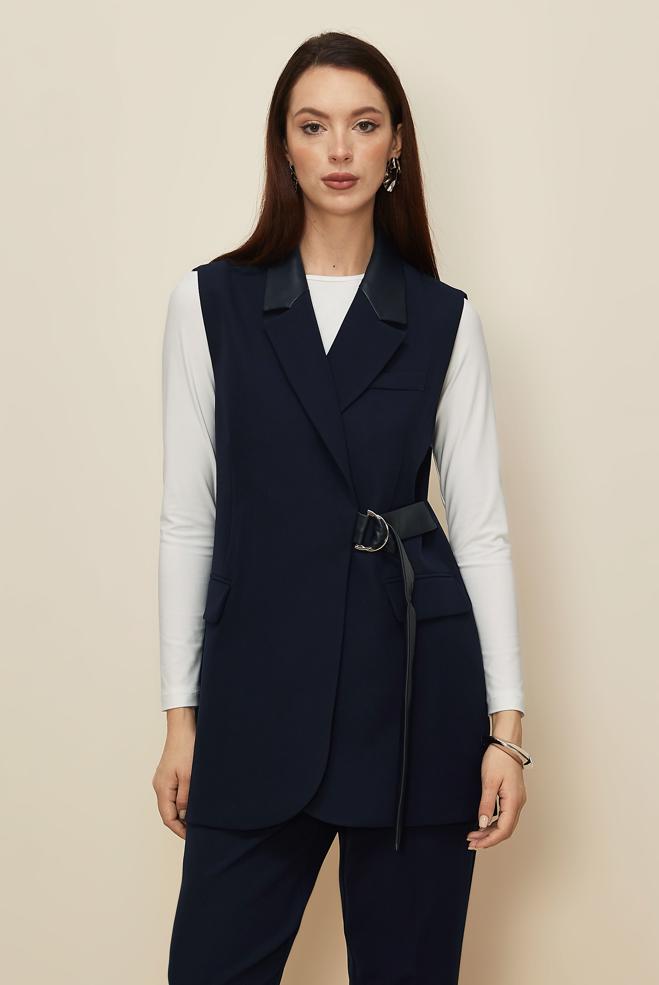 Hijab clothing NAVY BLUE 45268 44096 2 Lİ PANT.TK.38-46 TEK 40 - ALVİNA