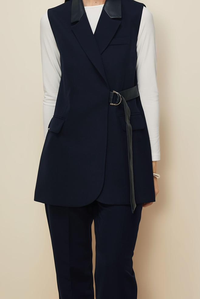 Hijab clothing NAVY BLUE 45268 44096 2 Lİ PANT.TK.38-46 TEK 40 - ALVİNA