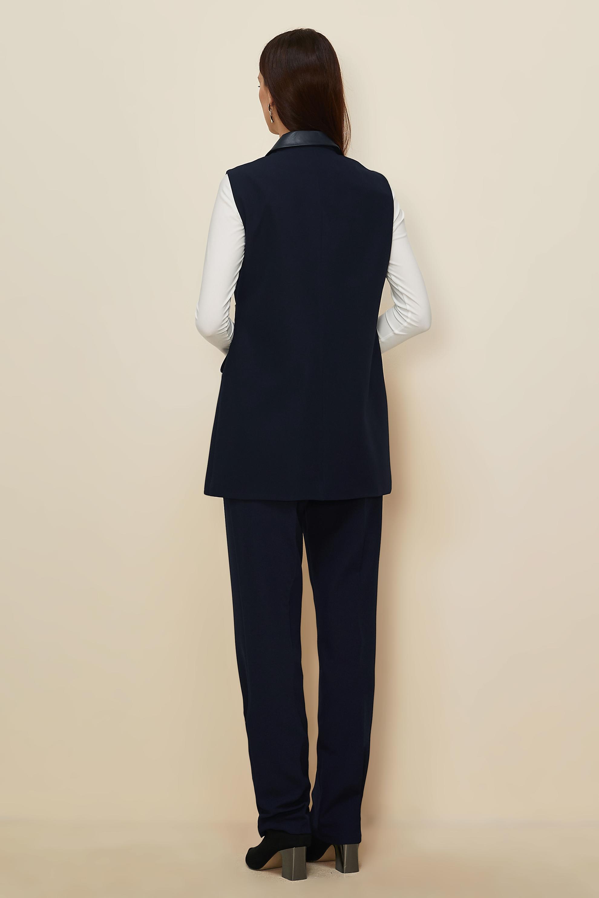 Hijab clothing NAVY BLUE BELTED PANTSUIT 45268