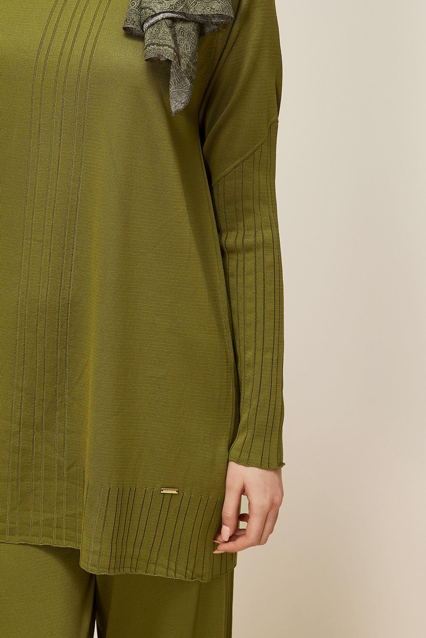 Vêtements hijab VERT ENSEMBLE PANTALON EN TRICOT 45867