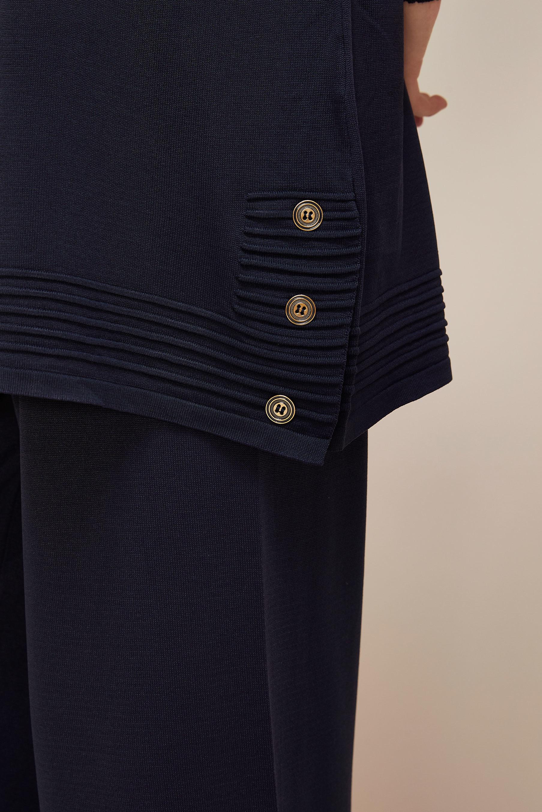 Tesettür giyim LACİVERT PANTOLONLU TRİKO TAKIM 45884