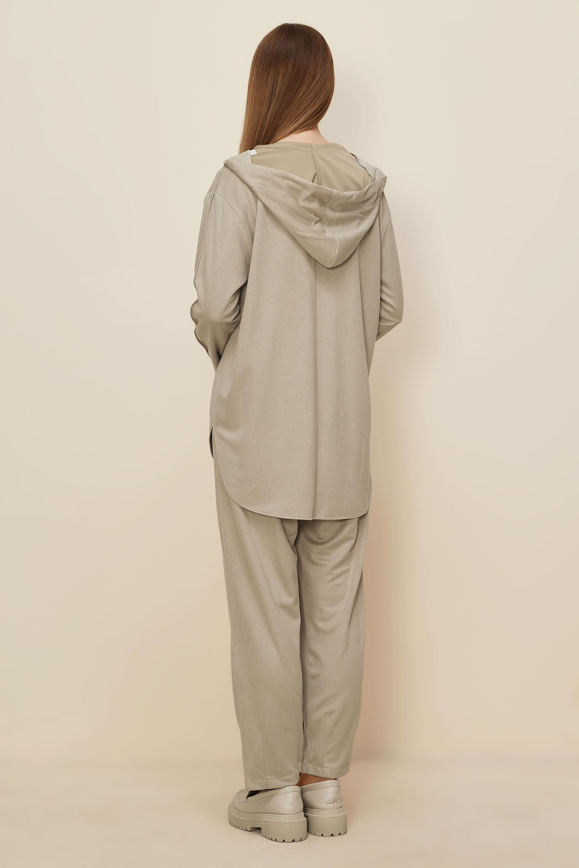 Hijab clothing BEIGE SUEDE PANTSUIT 45971