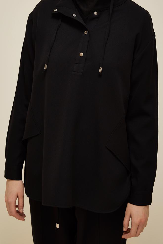 Vêtements hijab NOIR ENSEMBLE PANTALON 45972 - ALVİNA