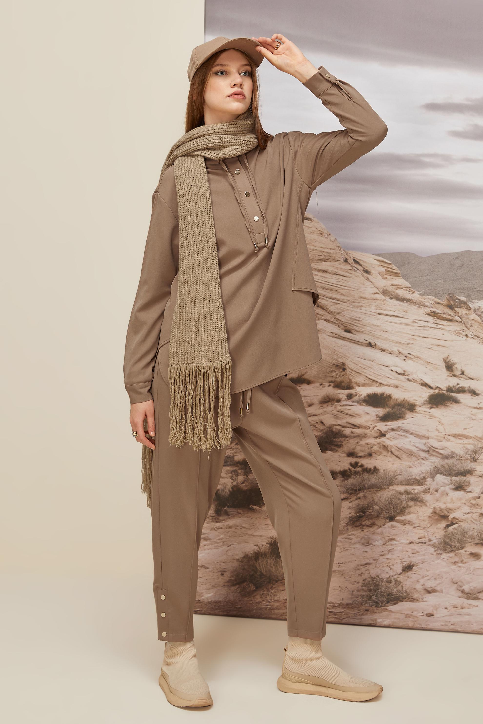 Hijab clothing BROWN PANTSUIT 45972