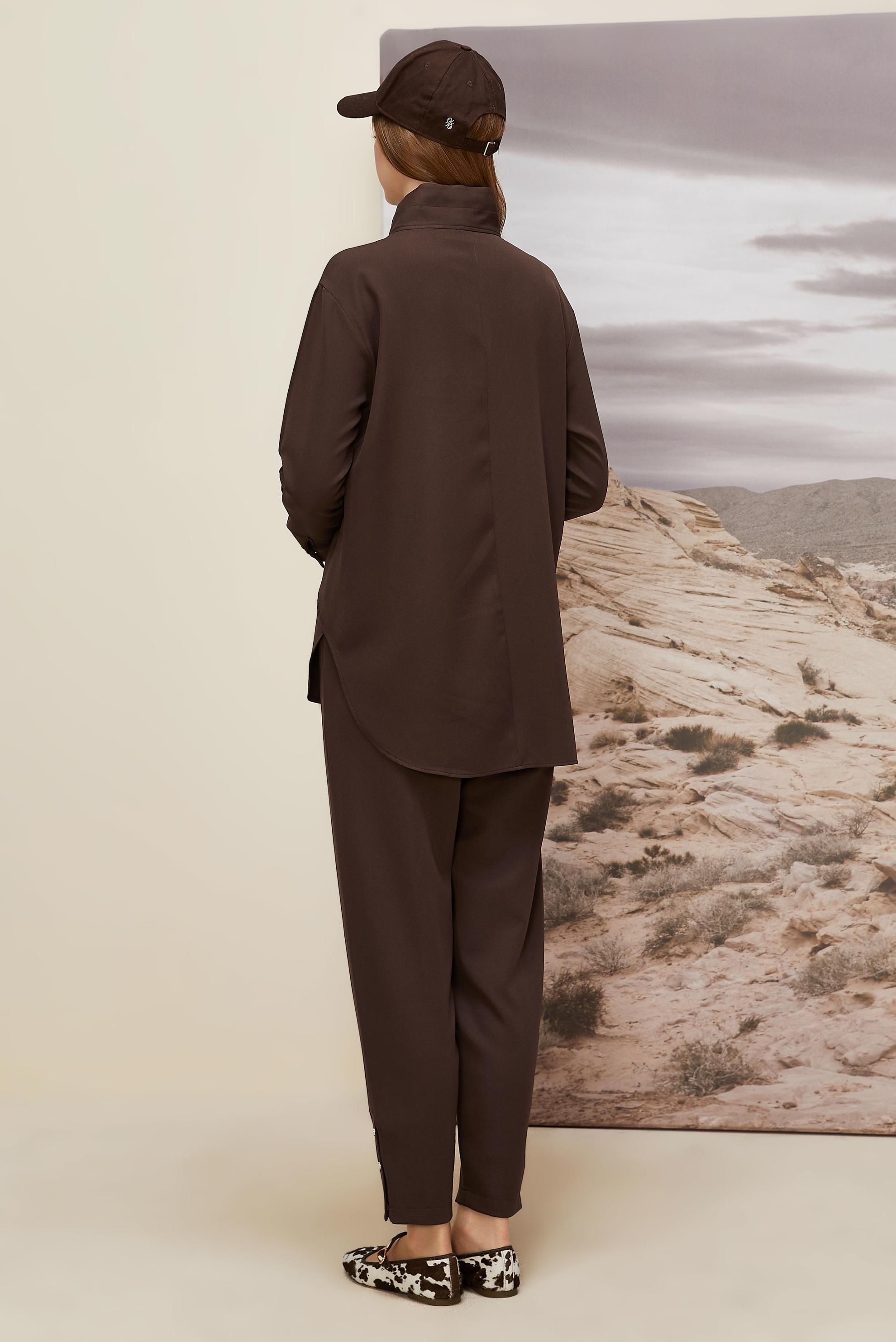 Hijab clothing BROWN PANTSUIT 45972