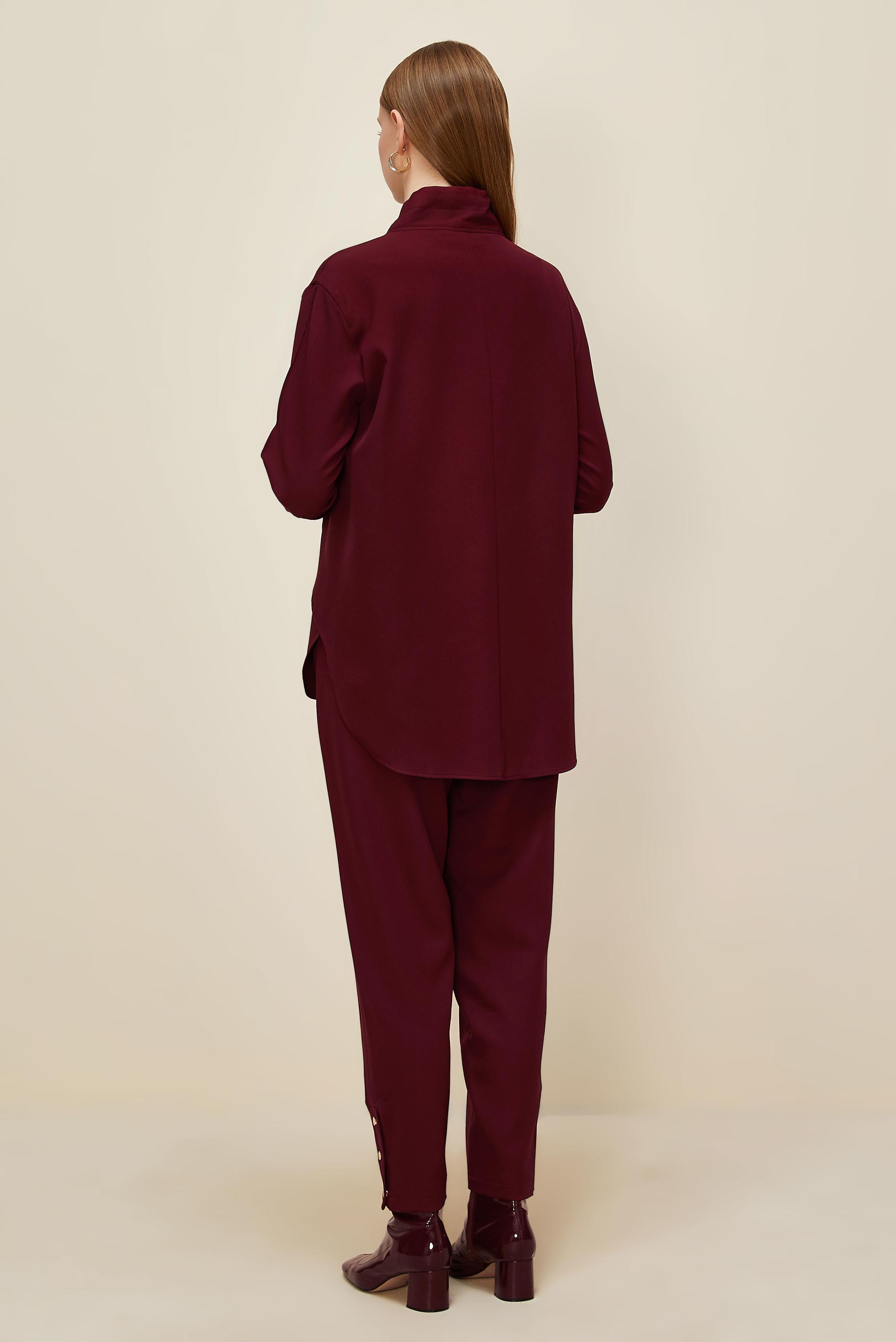 Hijab clothing CLARET RED PANTSUIT 45972