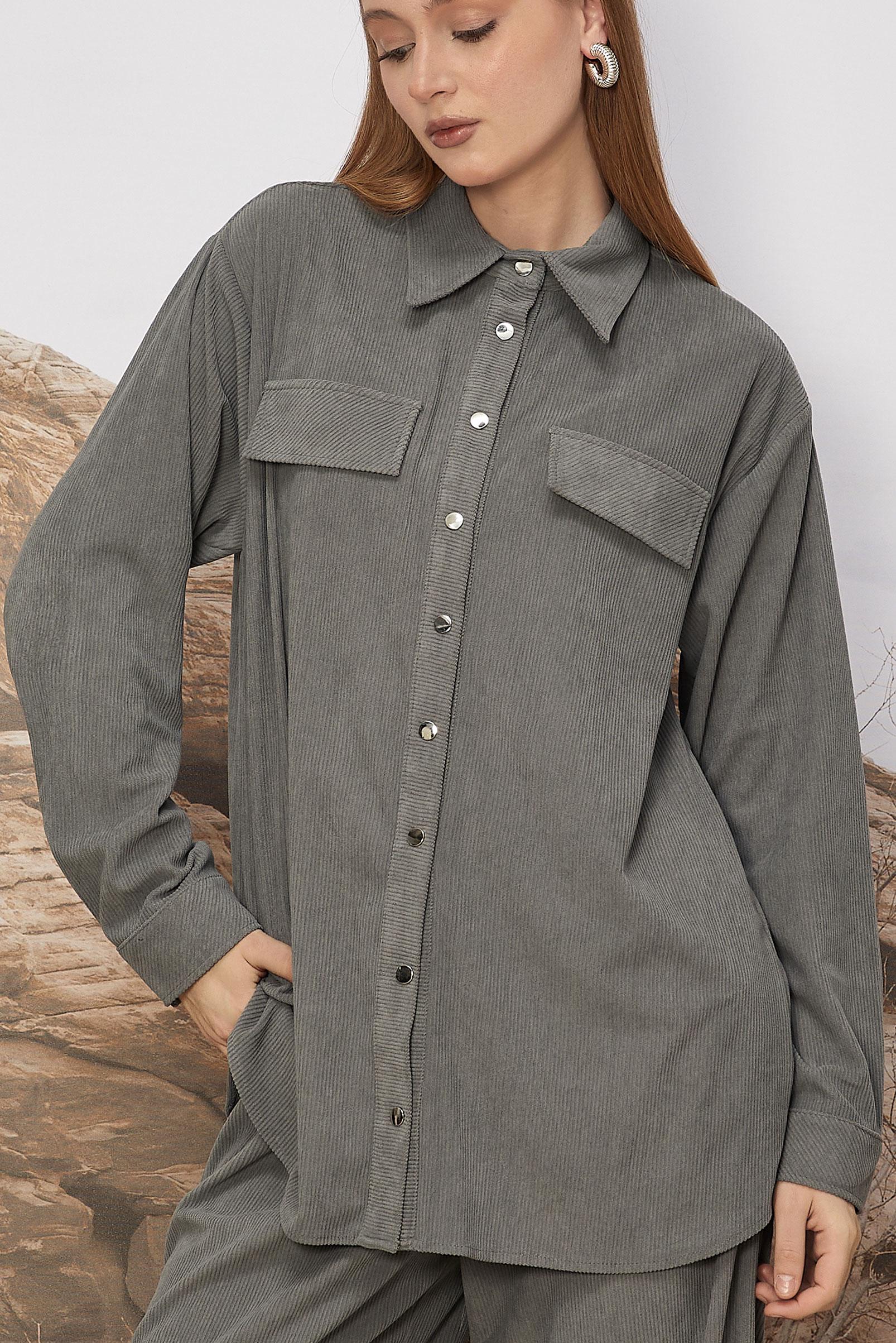 Hijab clothing GREY VELVET PANTSUIT 45990