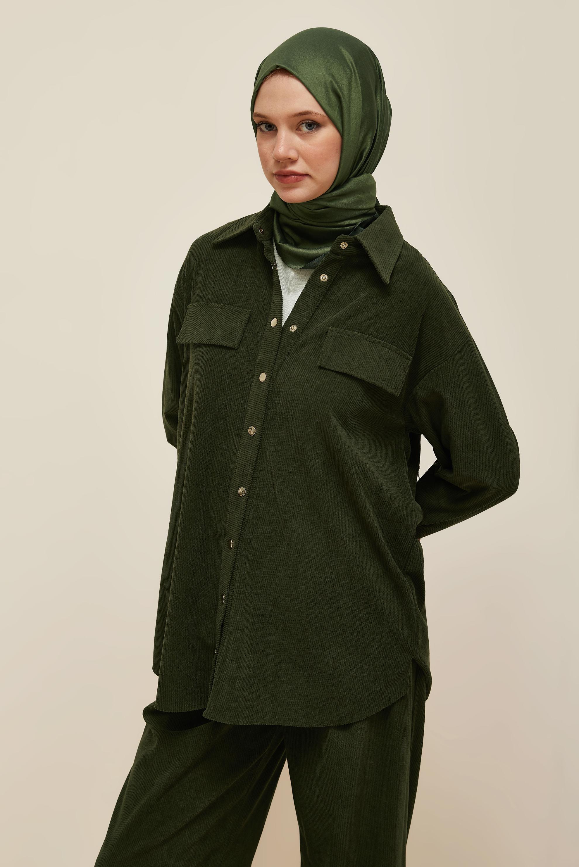 Vêtements hijab KAKI ENSEMBLE PANTALON 45990