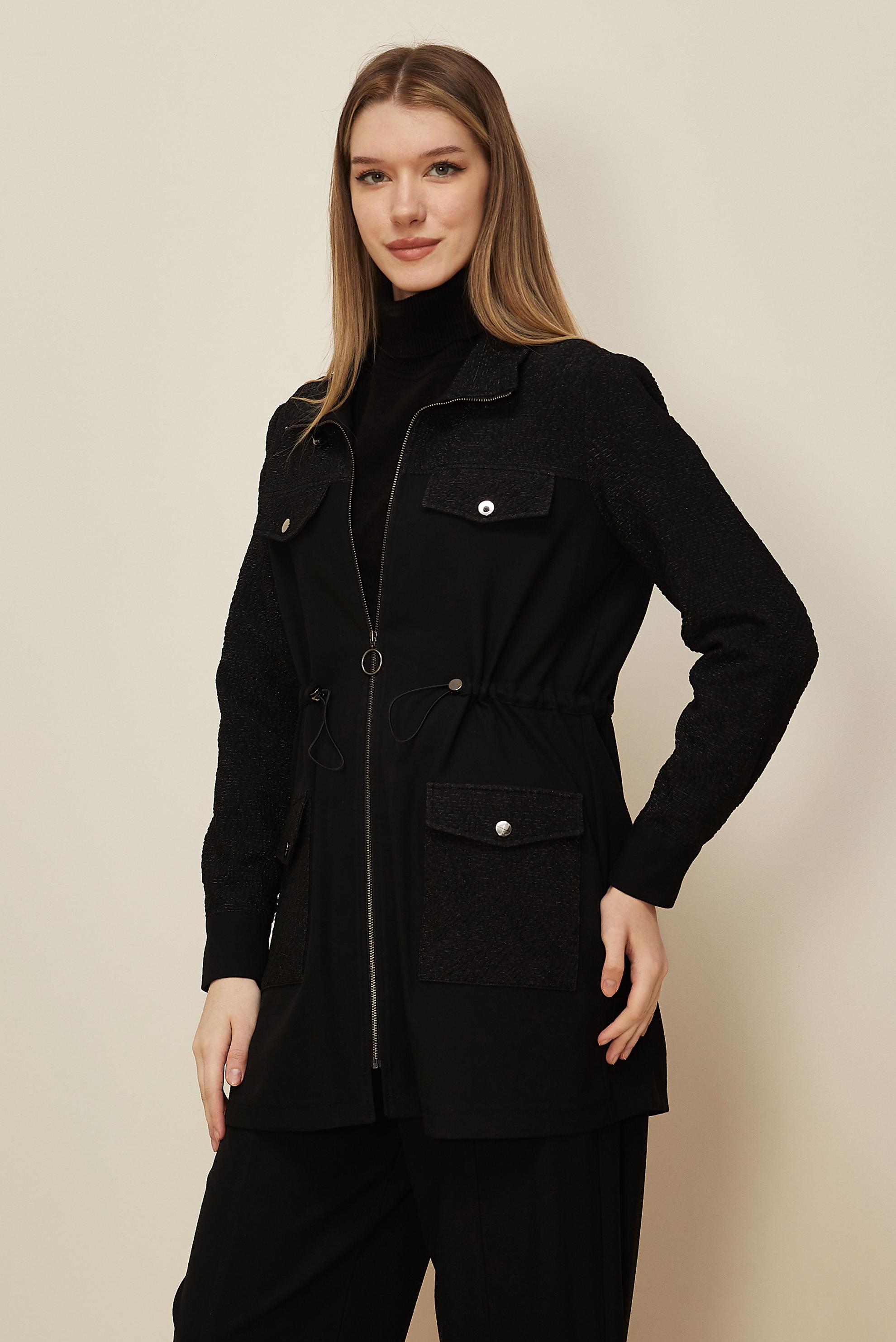 Tesettür giyim SİYAH 46010 KARDELEN 2&prime;Lİ PANT.TK.38-44 TEK 40