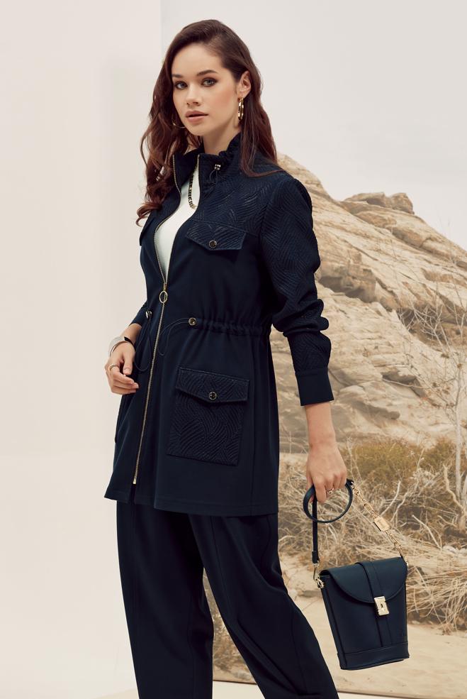 Hijab clothing NAVY BLUE 46010 KARDELEN 2′Lİ PANT.TK.38-44 TEK 40 - ALVİNA