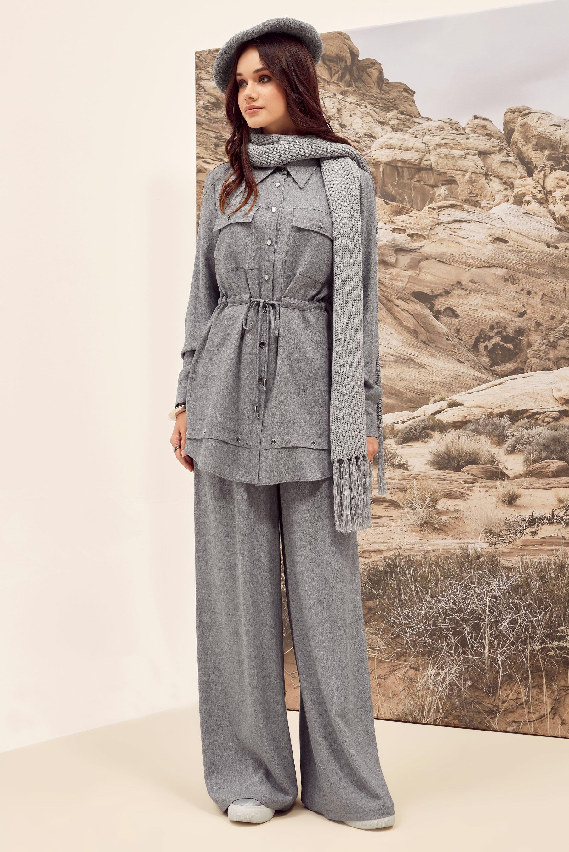 Tesettür giyim GRİ 46012 ARENDAL 70037 2′Lİ PANT.TK.38-44 TEK40