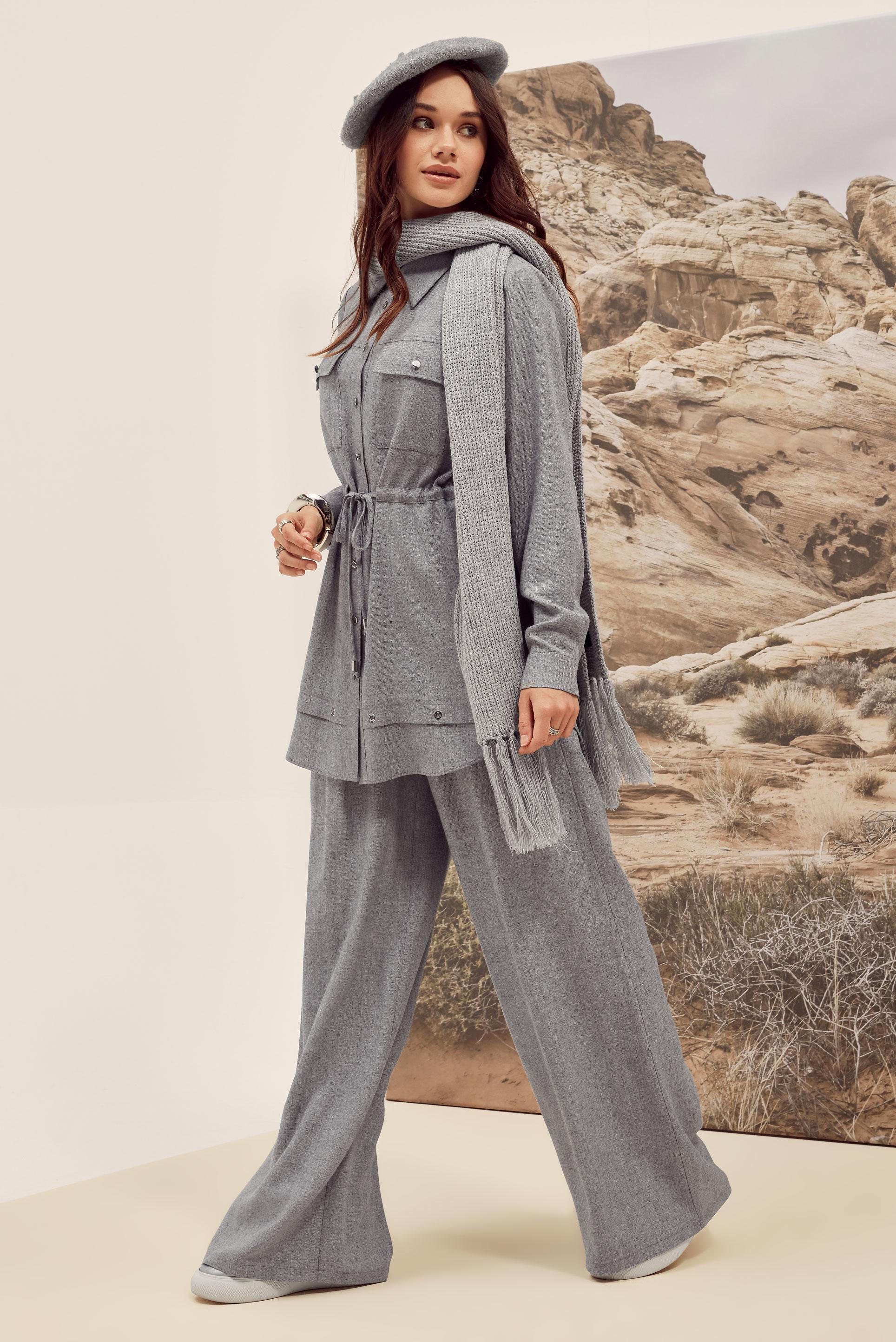 Tesettür giyim GRİ 46012 ARENDAL 70037 2′Lİ PANT.TK.38-44 TEK40