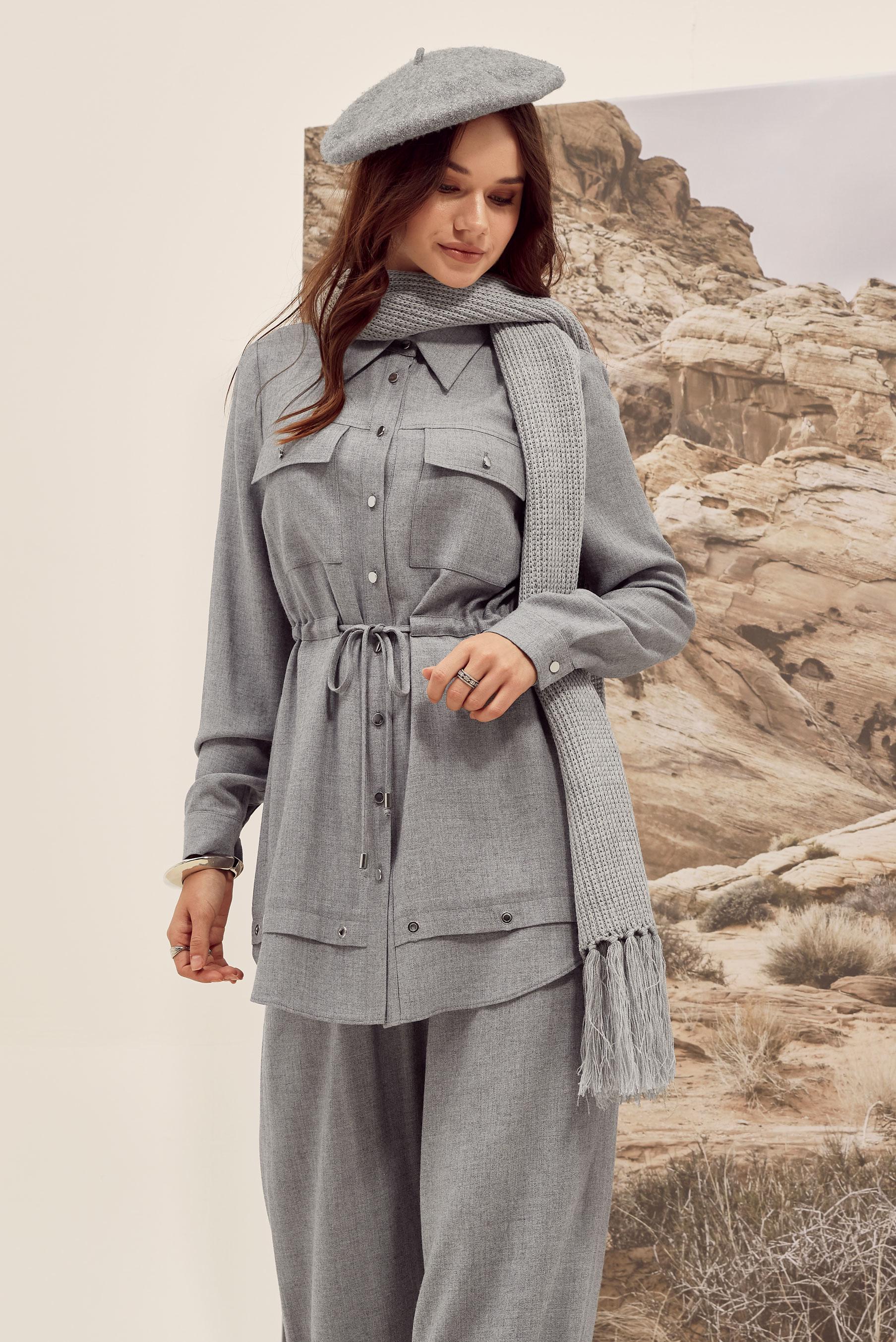 Tesettür giyim GRİ 46012 ARENDAL 70037 2′Lİ PANT.TK.38-44 TEK40