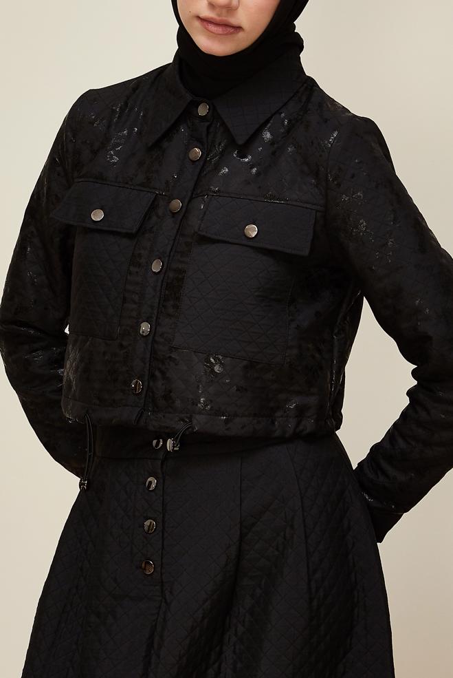 Vêtements hijab NOIR 46037 VARAK 1261 2 Lİ ETEKLİ TK.38-42 TEK 38 - ALVİNA