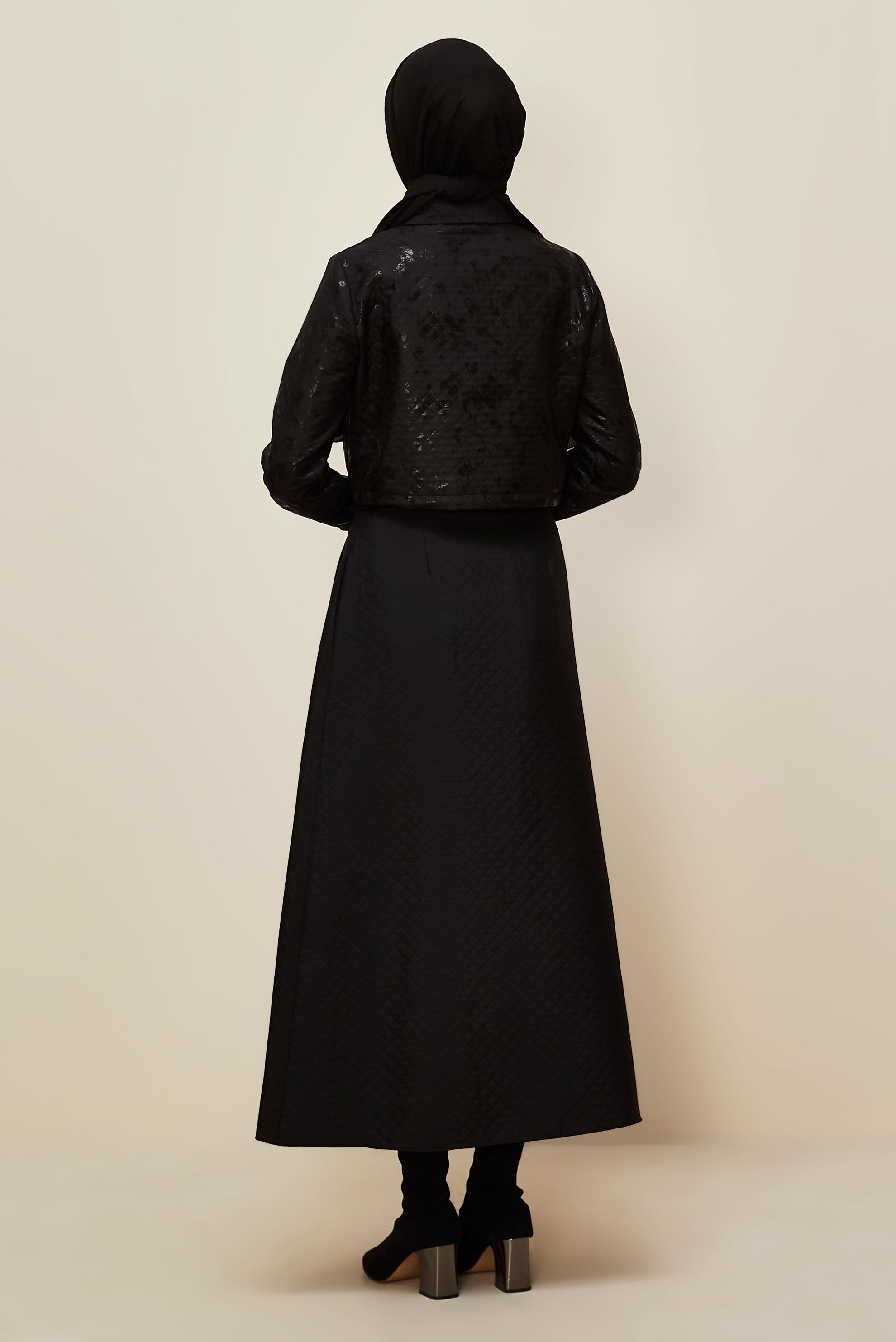 Vêtements hijab NOIR ENSEMBLE JUPE MATELASSÉE 46037
