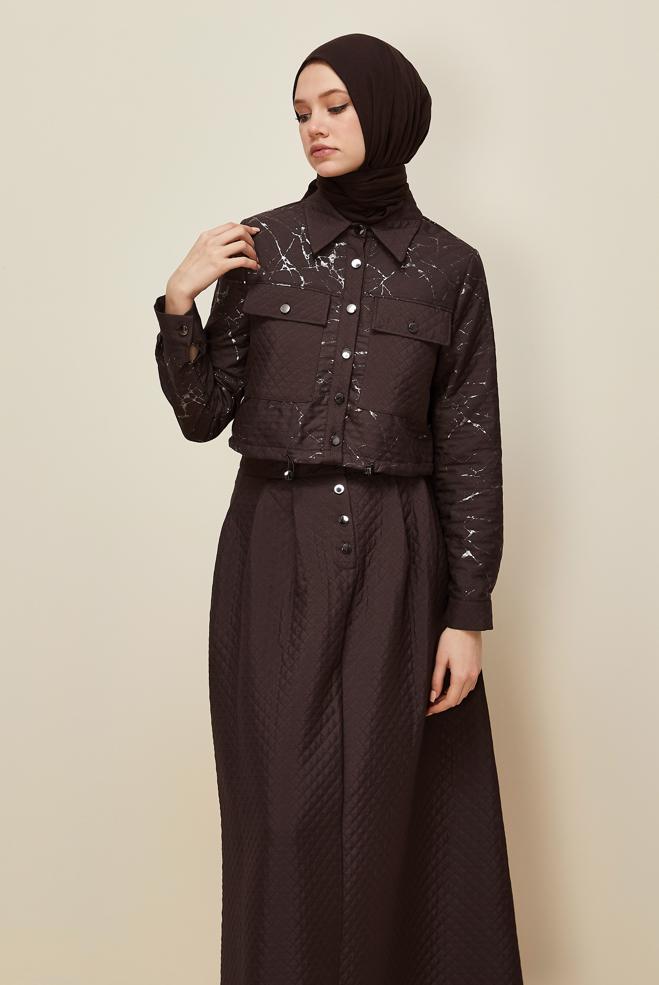 Vêtements hijab BRUN 46037 VARAK 1261 2 Lİ ETEKLİ TK.38-42 TEK 38 - ALVİNA