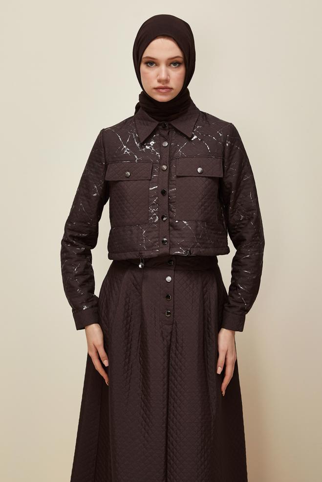Vêtements hijab BRUN 46037 VARAK 1261 2 Lİ ETEKLİ TK.38-42 TEK 38 - ALVİNA