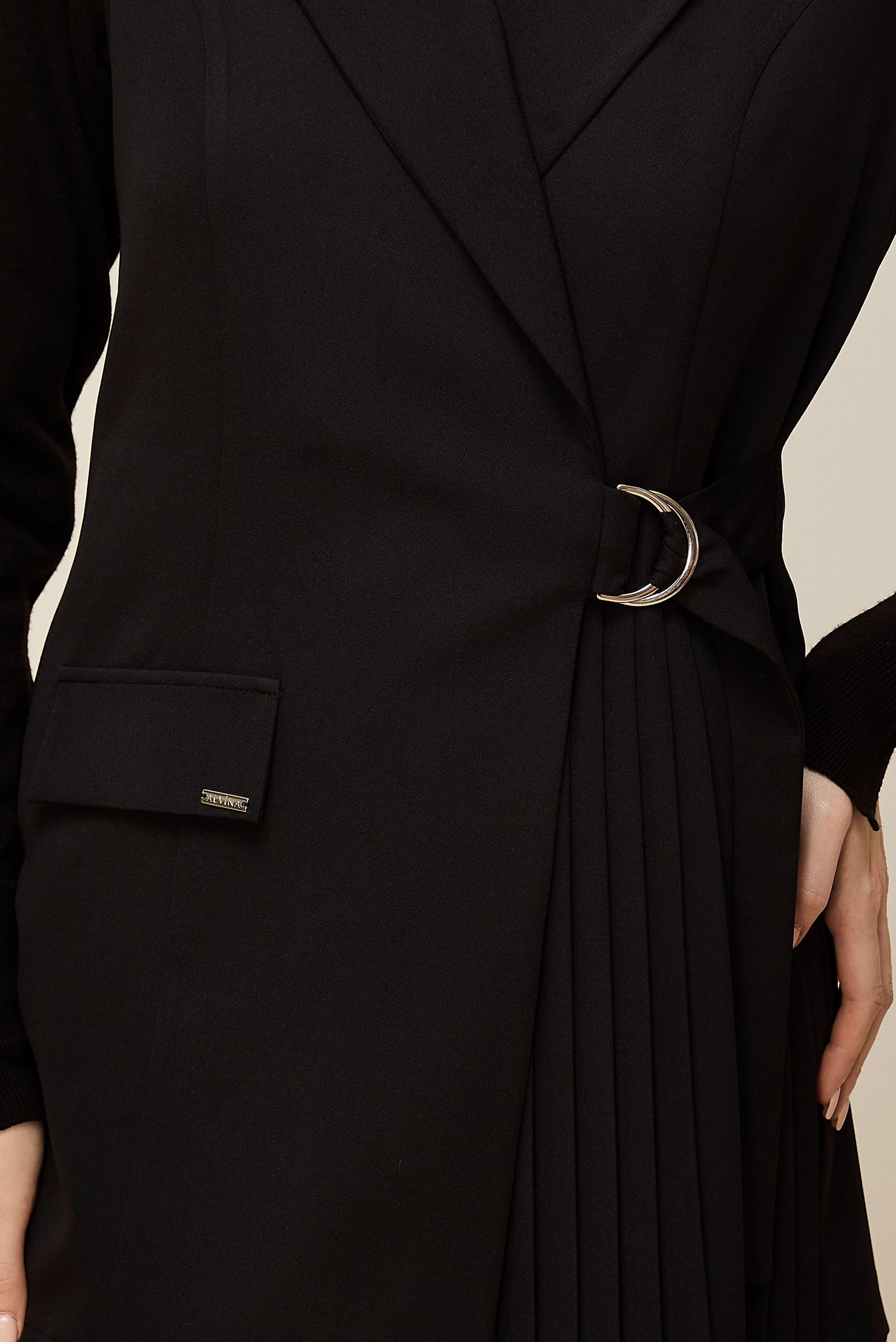 Vêtements hijab NOIR ENSEMBLE PANTALON CEINTURÉ 46042