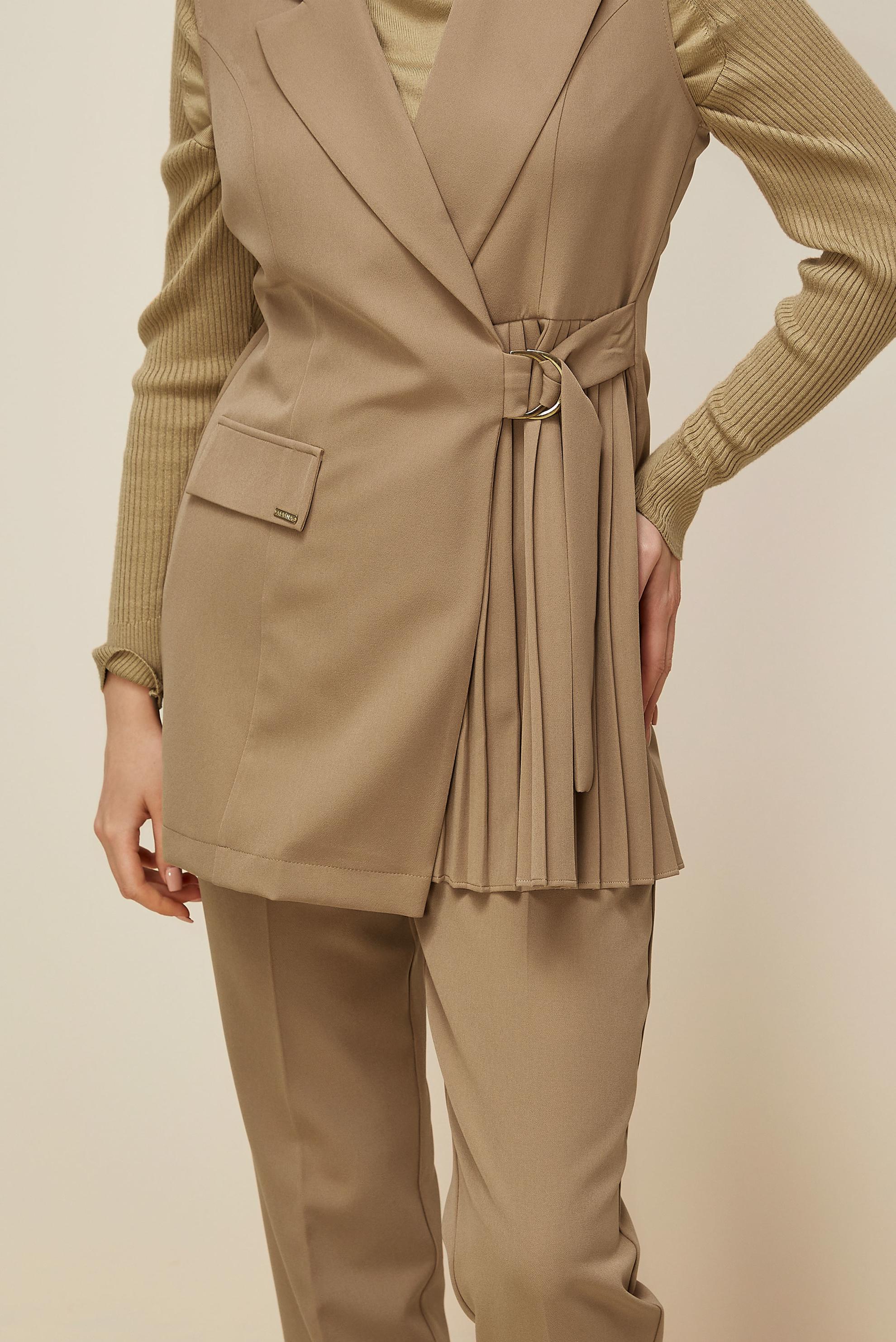 Vêtements hijab BRUN ENSEMBLE PANTALON CEINTURÉ 46042