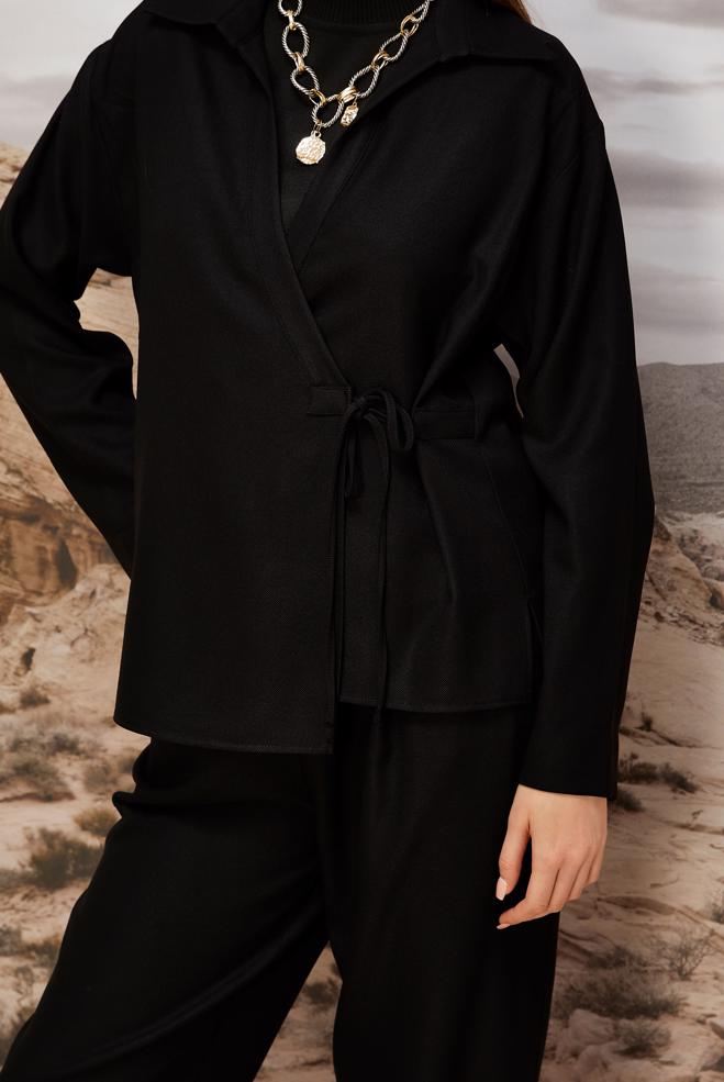 Vêtements hijab NOIR ENSEMBLE PANTALON 46045 - ALVİNA