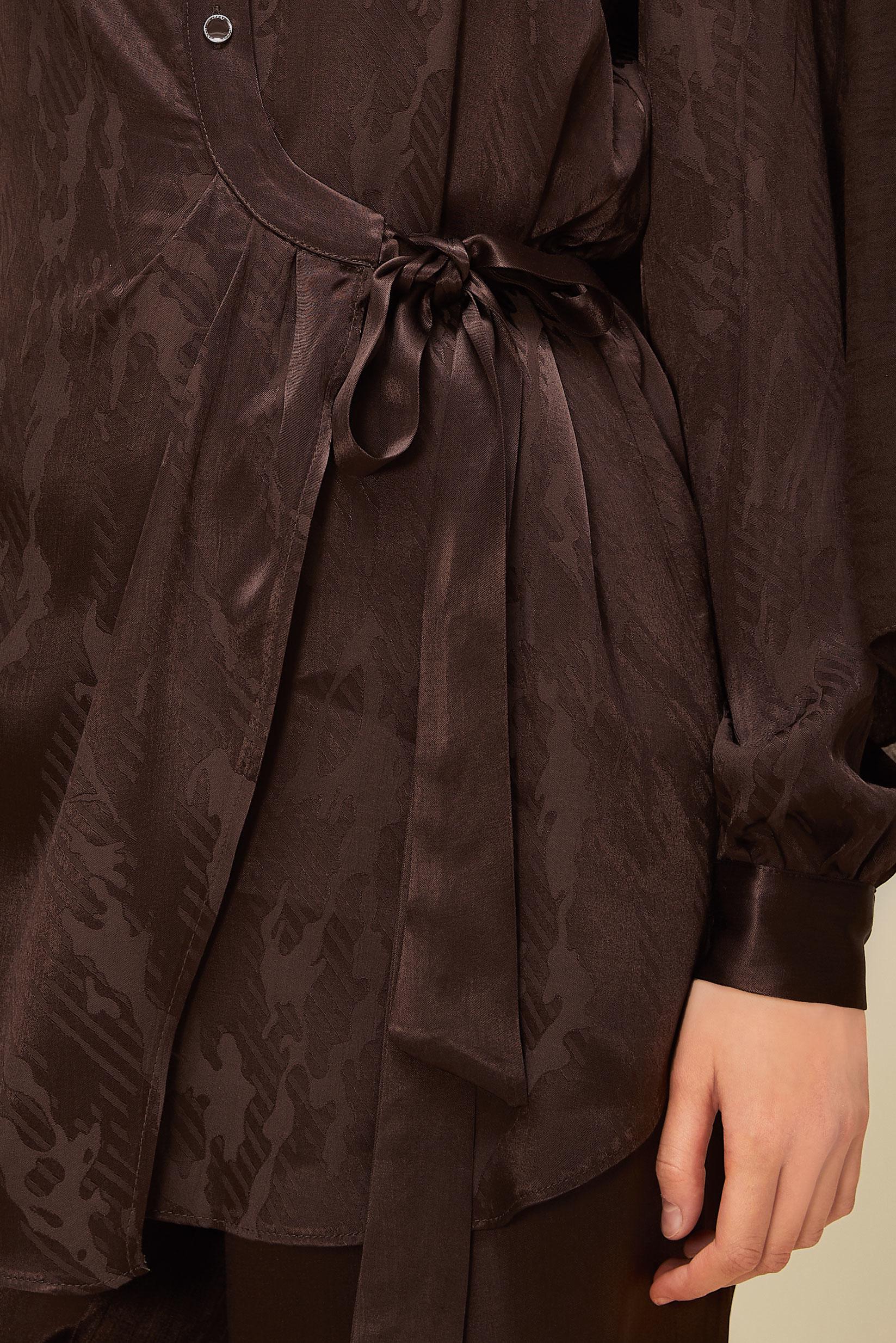 Vêtements hijab BRUN COSTUME PANTALON EN SATIN 46075