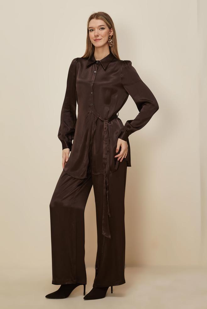 Tesettür giyim KAHVE 46075-1 SOMA 5970 2 Lİ PAN.TK.38-46 TEK42 - ALVİNA