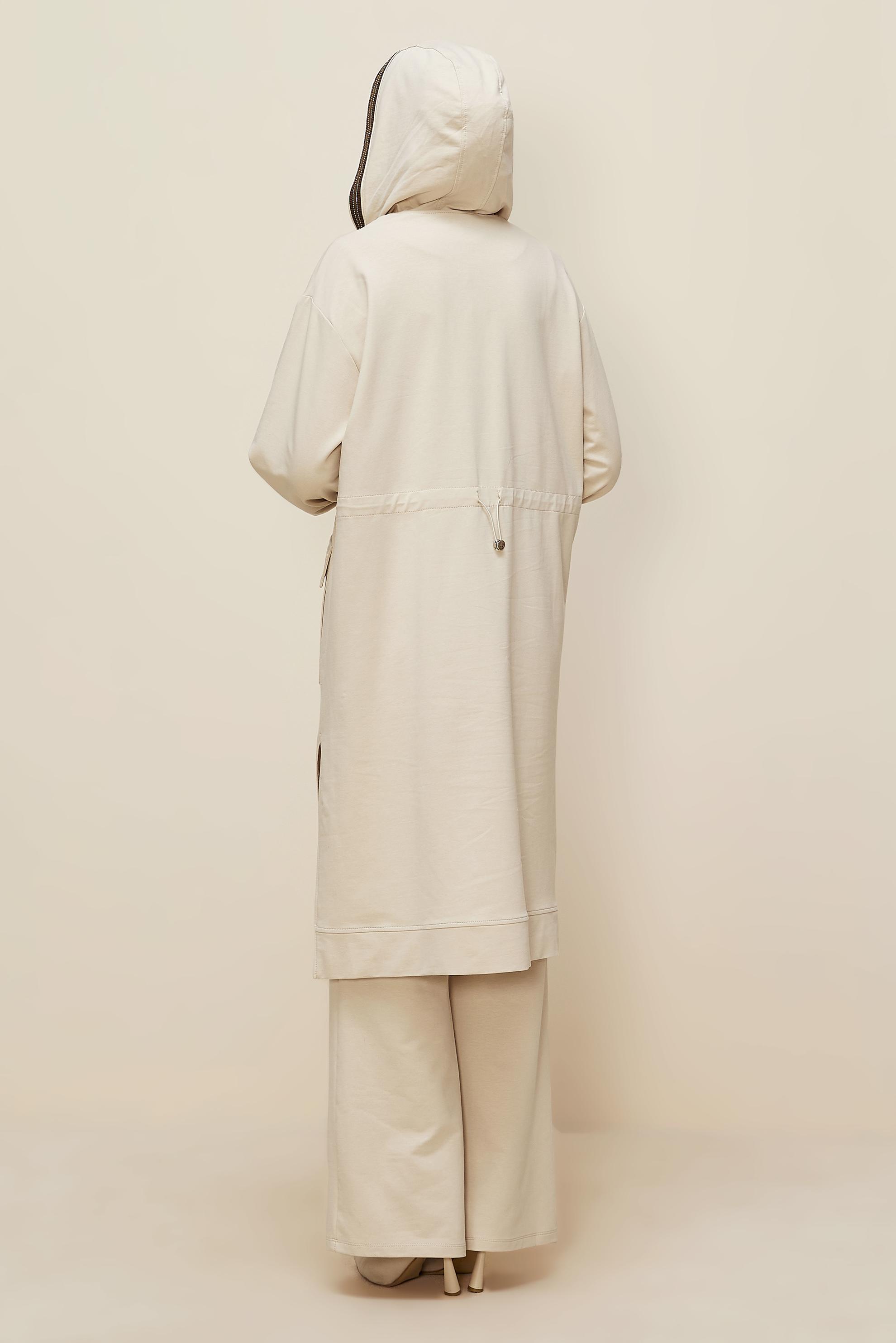 Tesettür giyim BEJ PANTOLONLU EŞOFMAN TAKIMI 46097