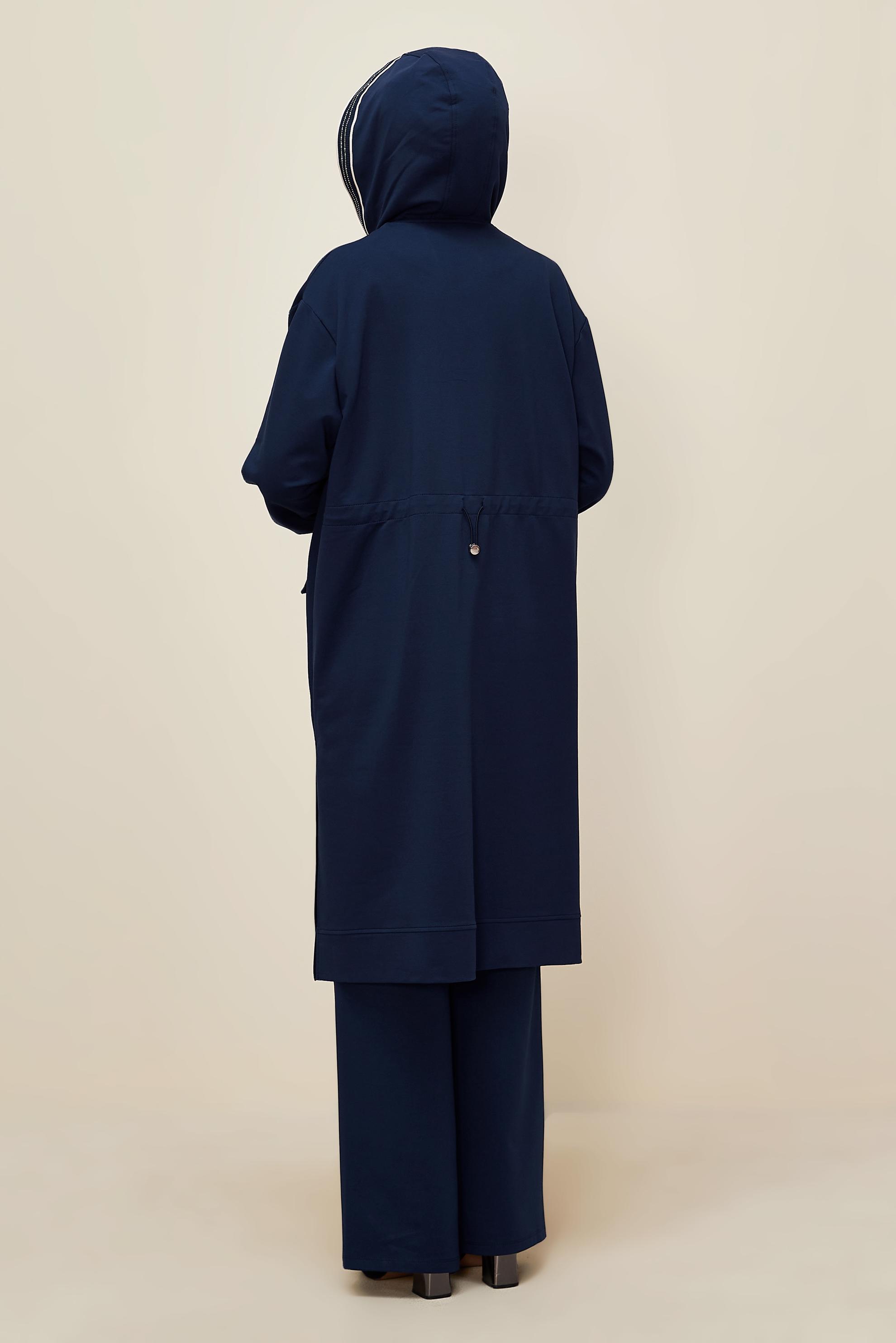 Tesettür giyim LACİVERT PANTOLONLU EŞOFMAN TAKIMI 46097