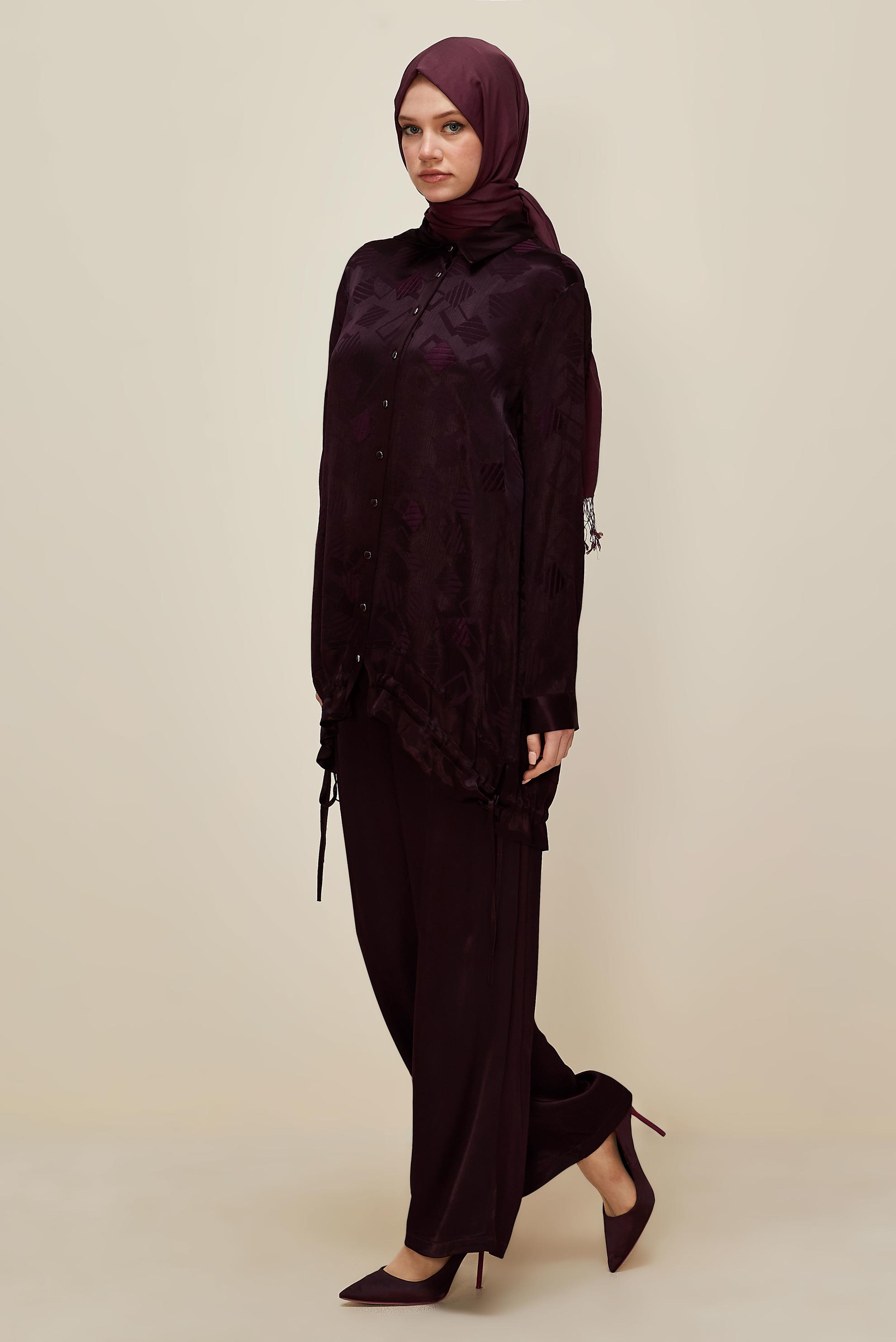 Hijab clothing CLARET RED 46104 JUM 871 2′Lİ PANT.TK. 40-48 TEK 42
