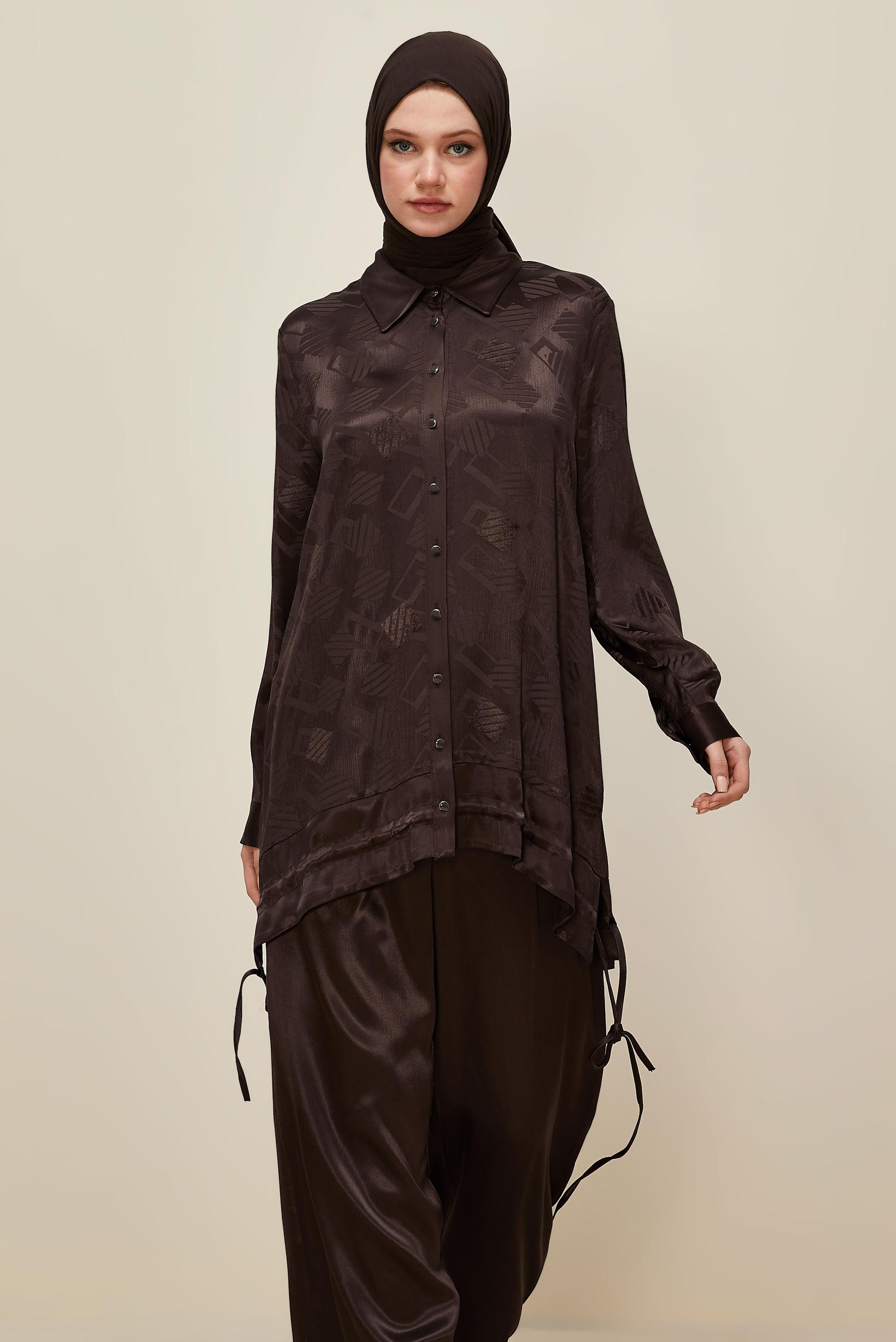Hijab clothing BROWN 46104 JUM 871 2′Lİ PANT.TK. 40-48 TEK 42