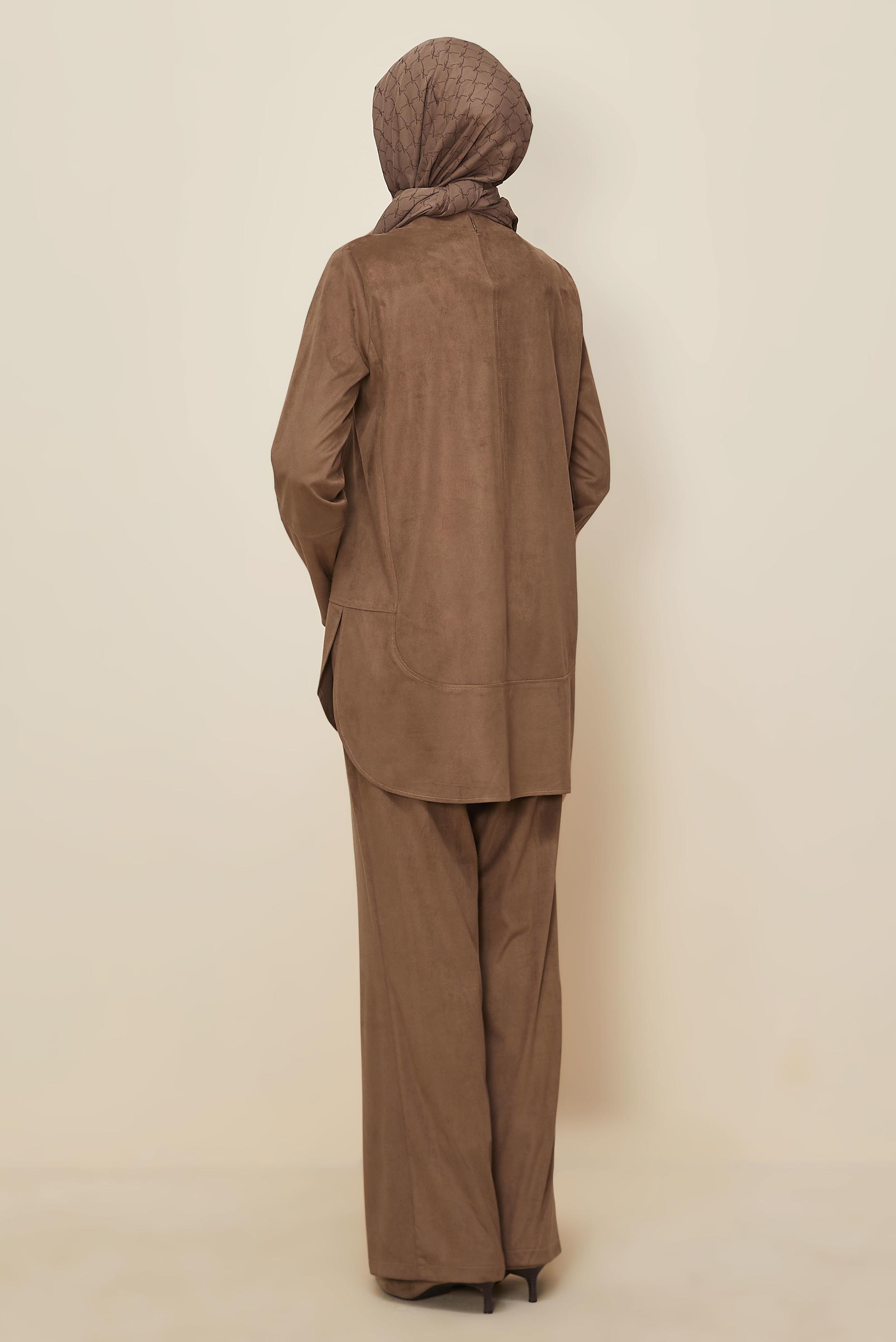 Hijab clothing MINK SUEDE PANTSUIT 46119