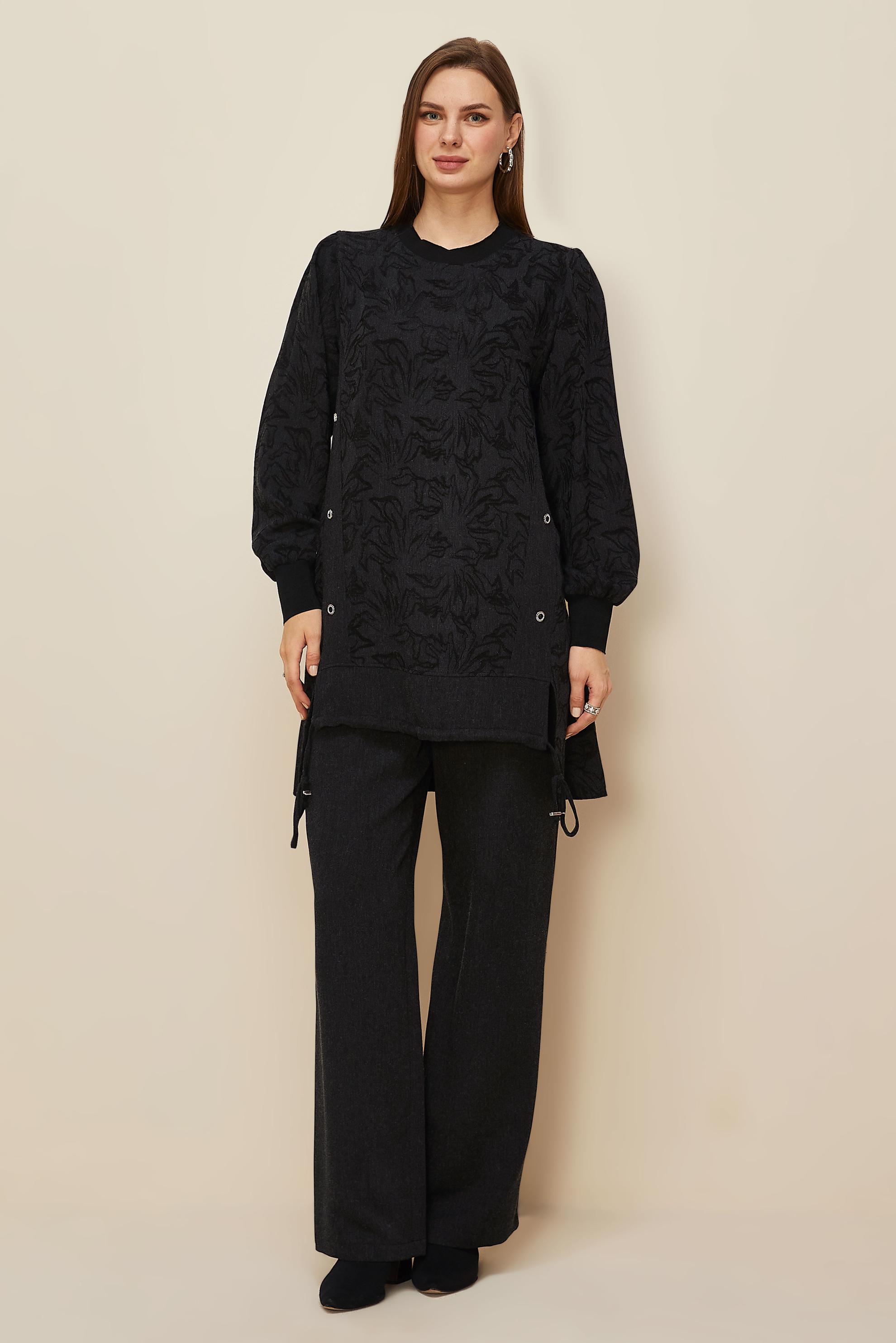 Hijab clothing BLACK 46120 JAKAR 563 2′Lİ PANT.TK. 38-46
