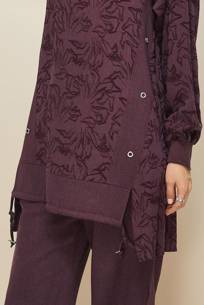 Hijab clothing CLARET RED 46120 JAKAR 563 2′Lİ PANT.TK. 38-46 - ALVİNA