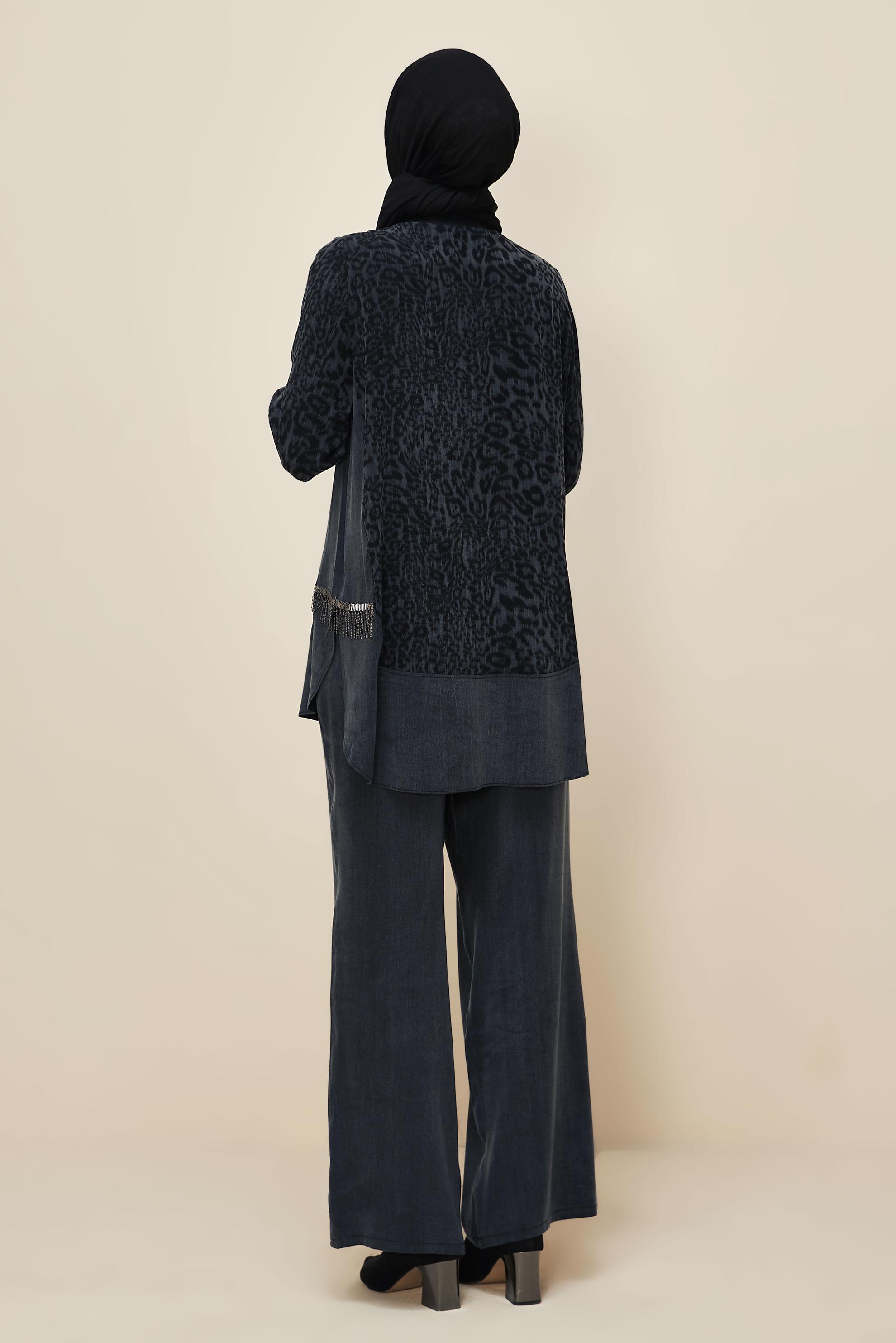 Tesettür giyim SİYAH 46127 CUPRO 2305 2 Lİ PANT.TK 38-46 TEK40